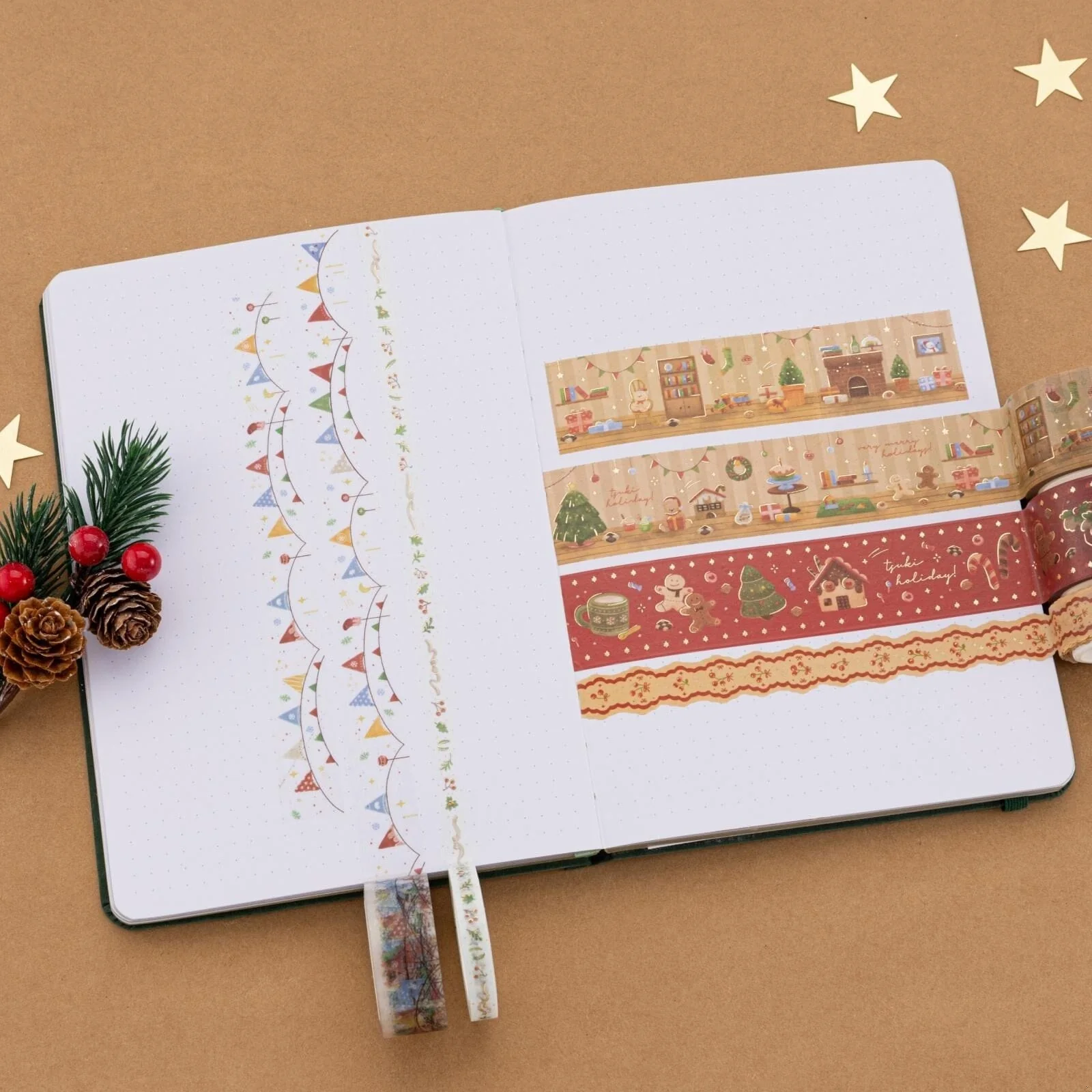 Tsuki Holiday Christmas Washi Tape Set ☾ - Image 4