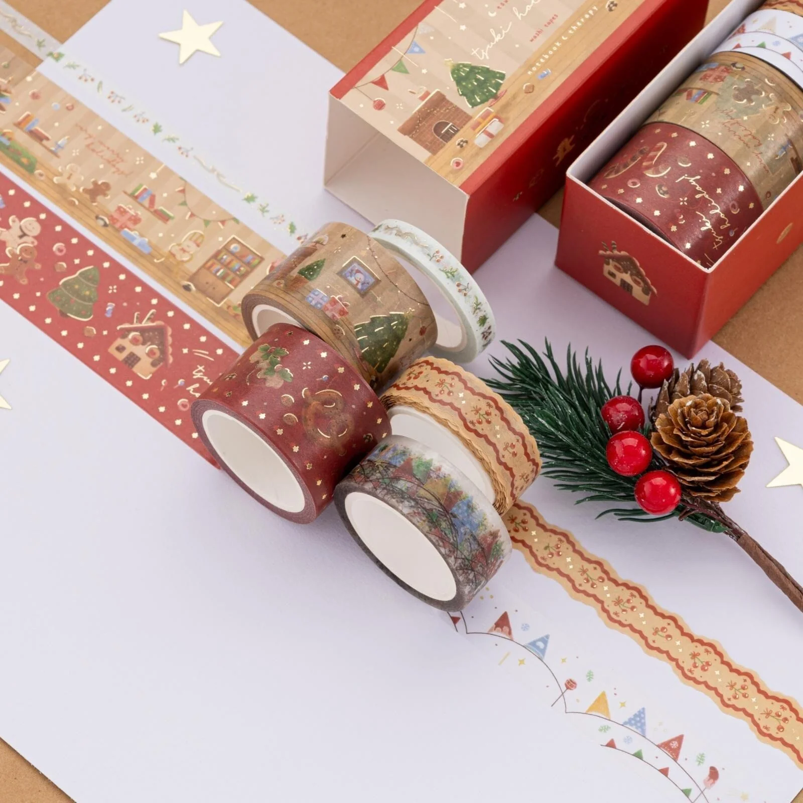 Tsuki Holiday Christmas Washi Tape Set ☾ - Image 5