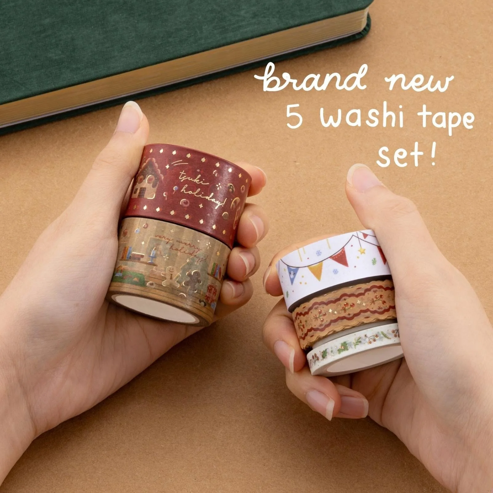 Tsuki Holiday Christmas Washi Tape Set ☾ - Image 8