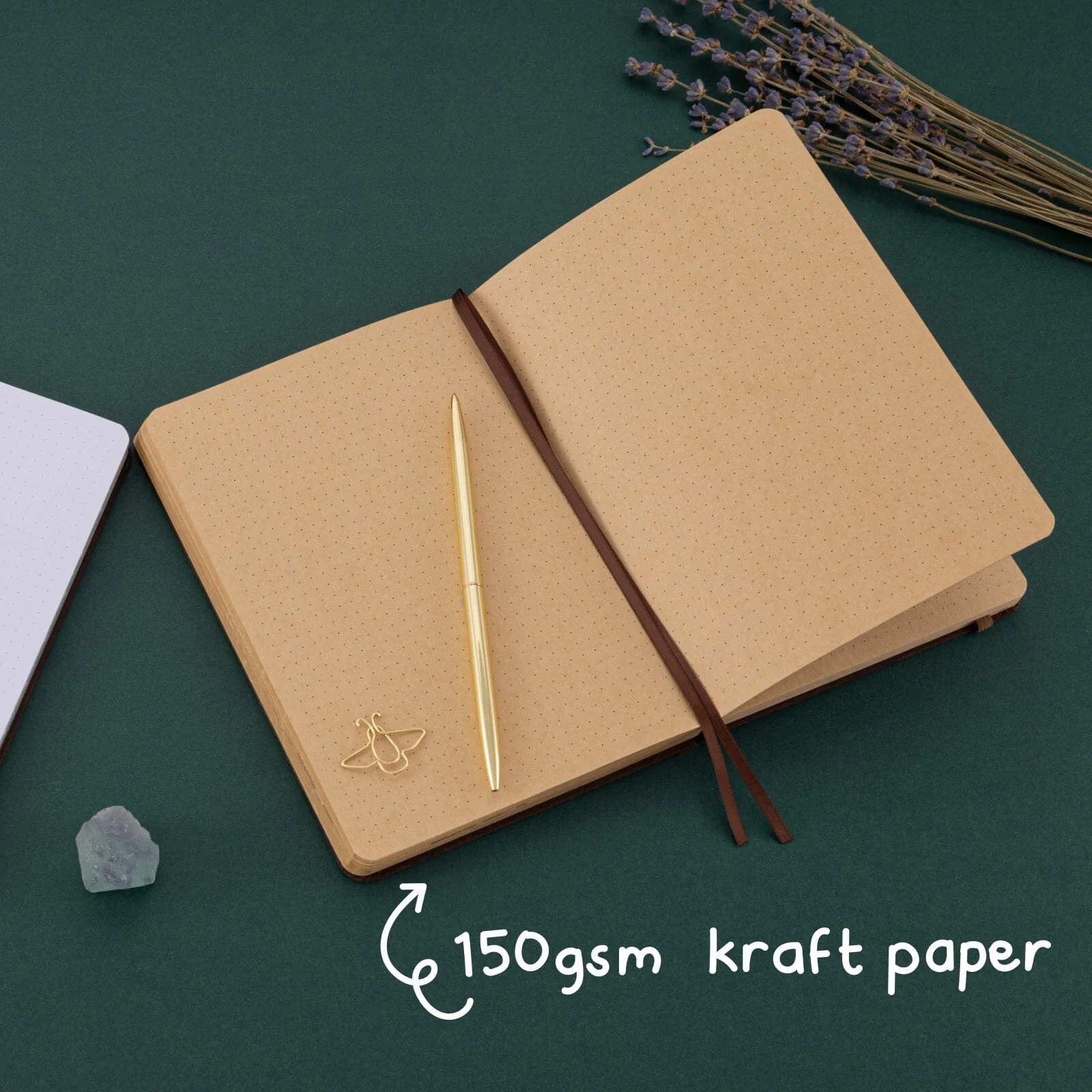Tsuki ‘Honey Bee’ Kraft Paper Limited Edition Bullet Journal ☾ - Image 4