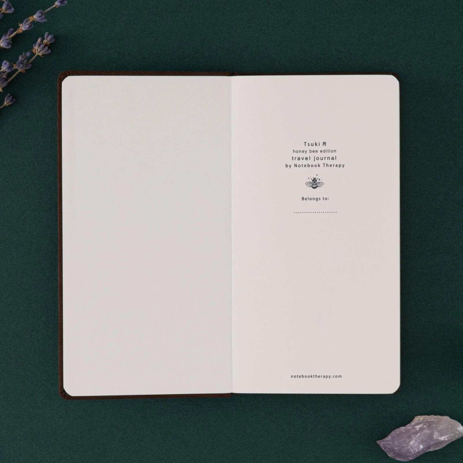 Tsuki ‘Honey Bee’ Luxury Travel Notebook ☾ - Image 9