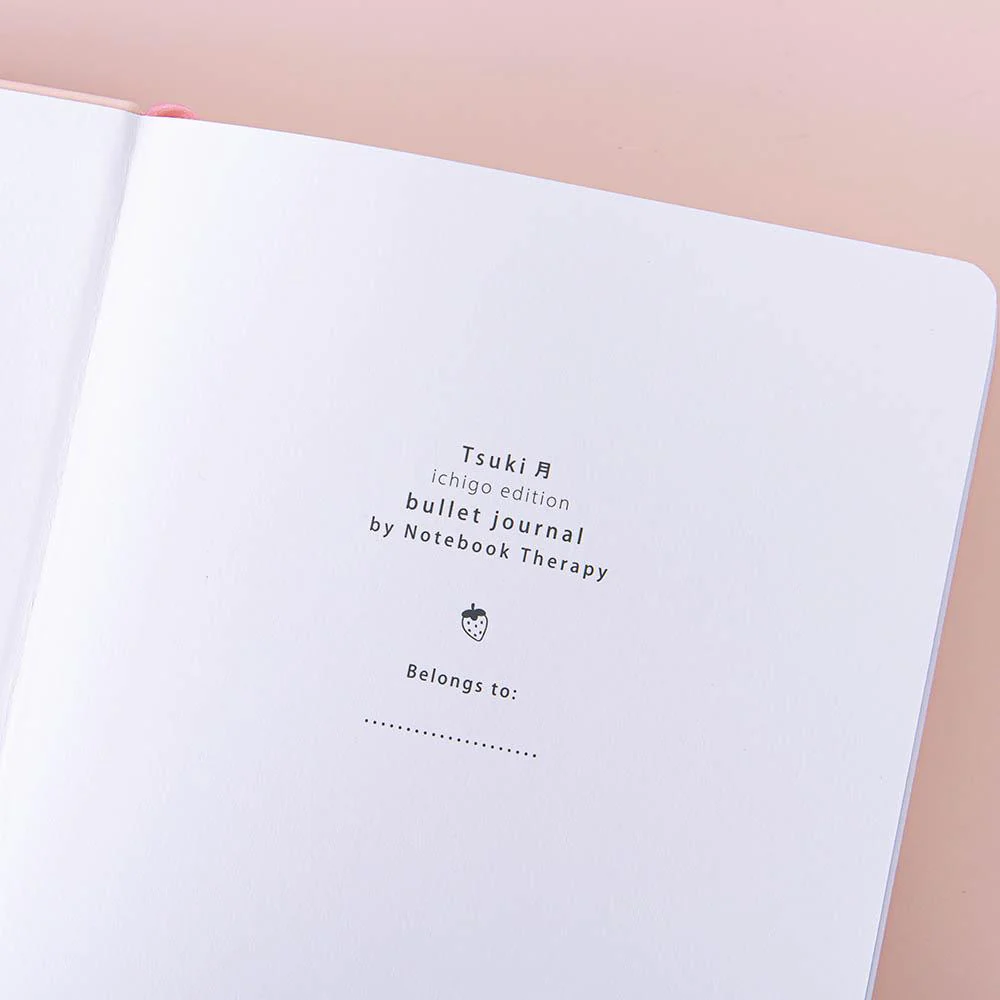 Tsuki ‘Ichigo’ Limited Edition Boba Bullet Journal ☾ - Image 3