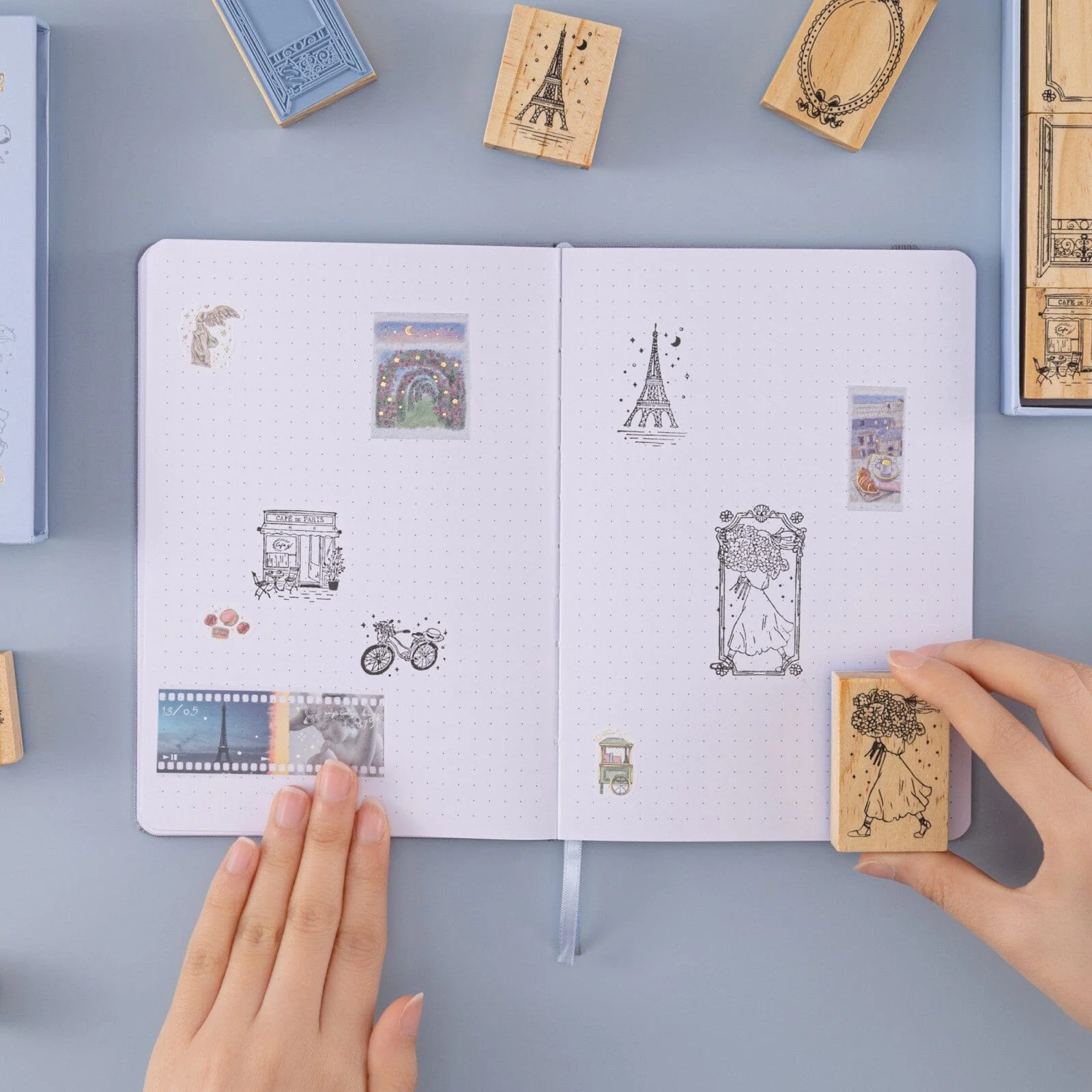 Tsuki ‘Journée à Paris’ Bullet Journal Stamp Set ☾ - Image 10