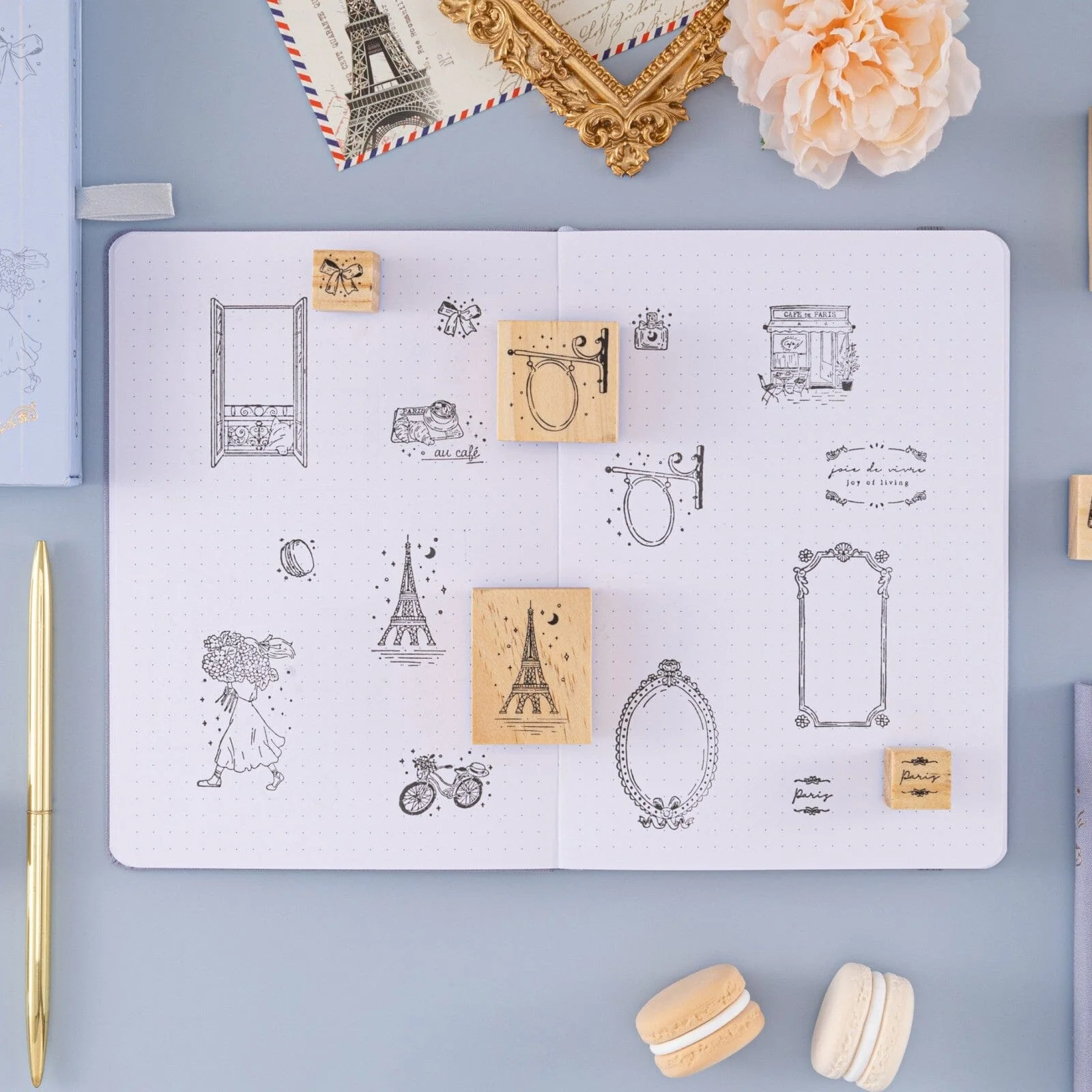 Tsuki ‘Journée à Paris’ Bullet Journal Stamp Set ☾ - Image 12
