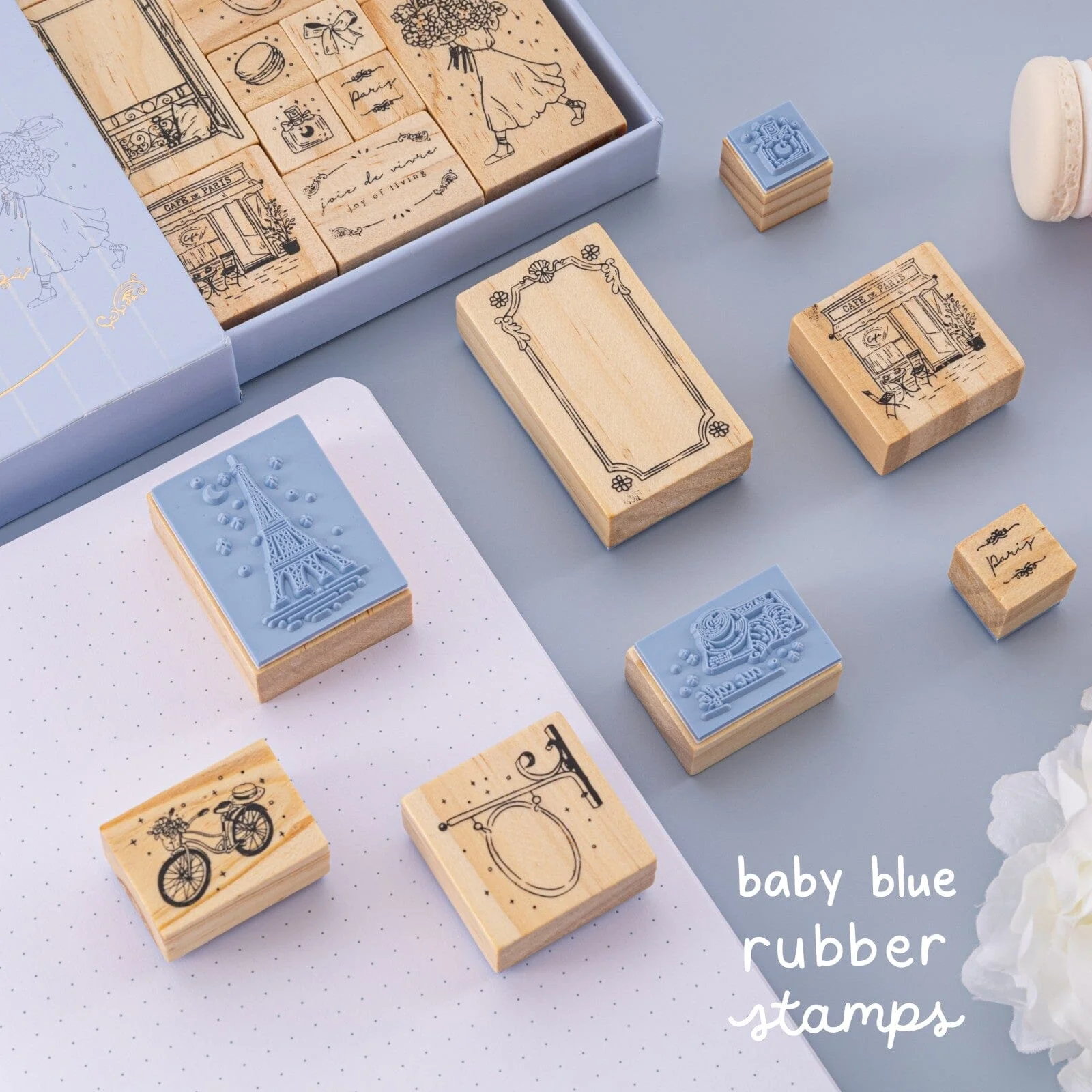 Tsuki ‘Journée à Paris’ Bullet Journal Stamp Set ☾ - Image 8