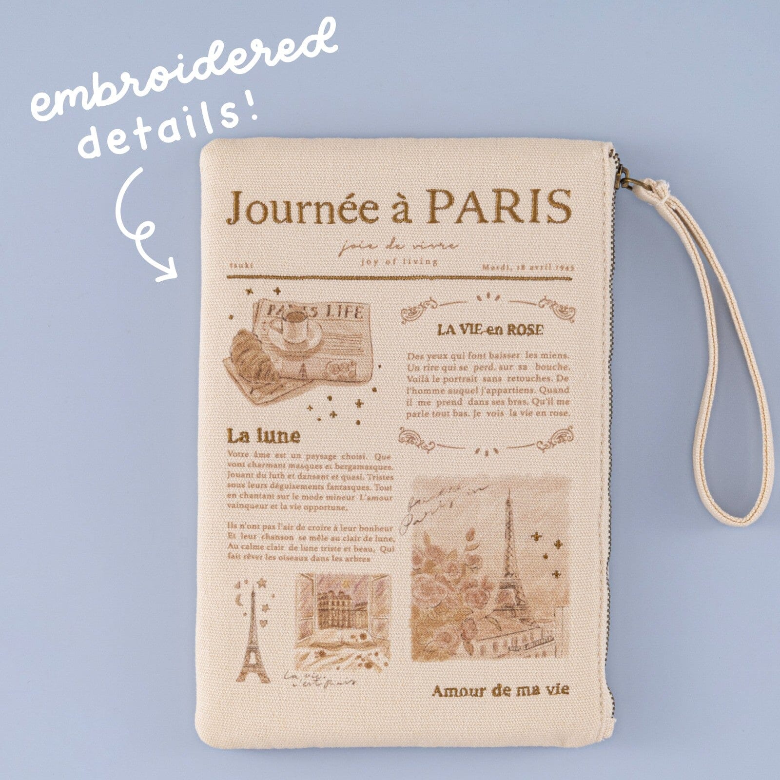 Tsuki ‘Journée à Paris’ Travel Pouch ☾ - Image 8