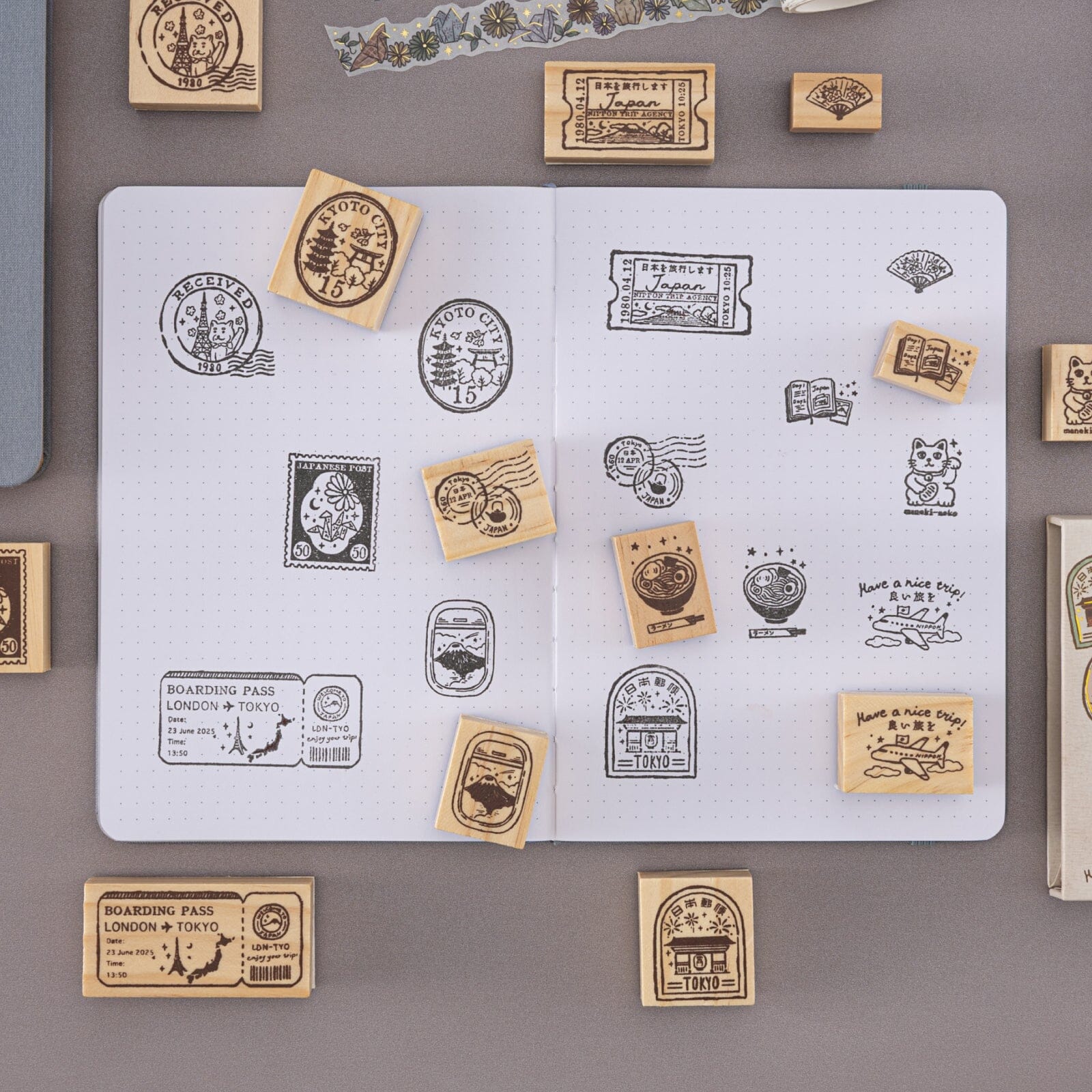 Tsuki ‘Journey in Japan’ Bullet Journal Stamp Set ☾ - Image 14
