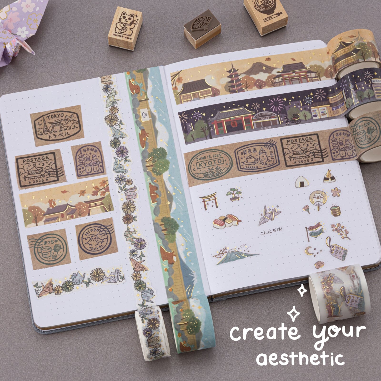 Tsuki ‘Journey in Japan’ Washi Tape Set ☾ - Image 13