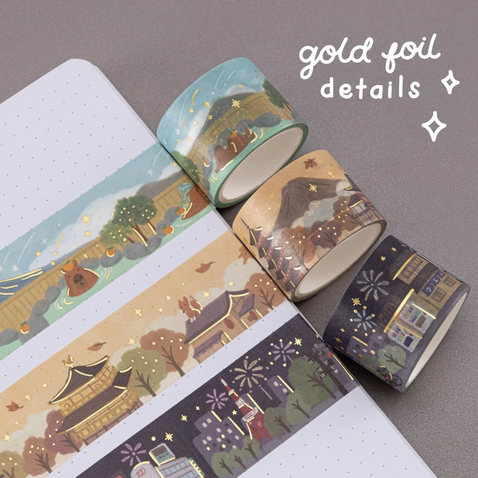 Tsuki ‘Journey in Japan’ Washi Tape Set ☾ - Image 8
