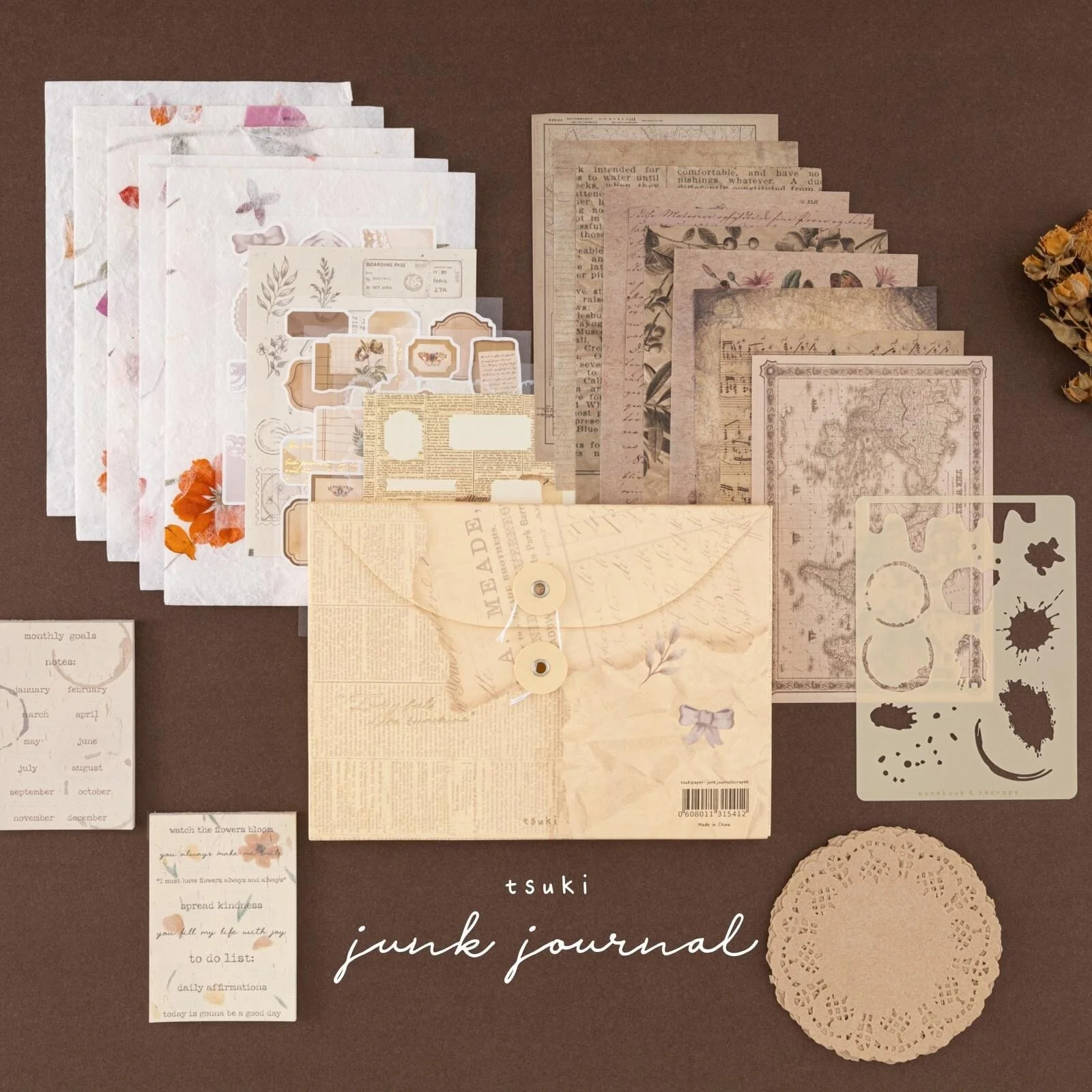 Tsuki ‘Junk Journal’ Scrapbook Bundle Set ☾ - Image 17