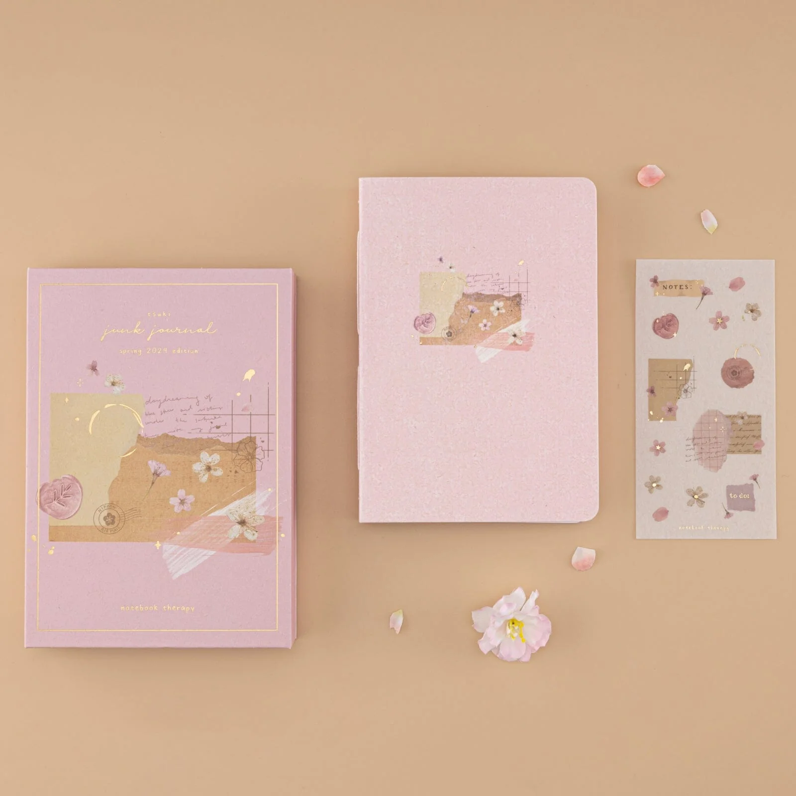Tsuki Junk Journal Pink Spring Edition Notebook - Image 17