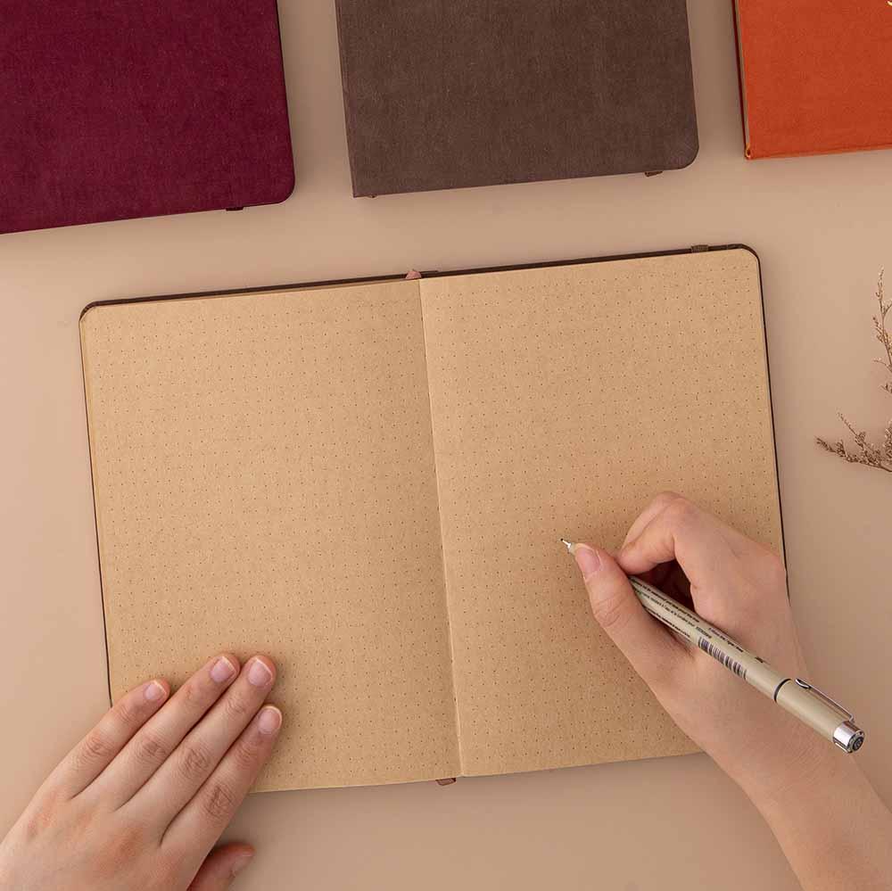 Tsuki ‘Kinoko’ Kraft Paper Bullet Journal ☾ - Image 4