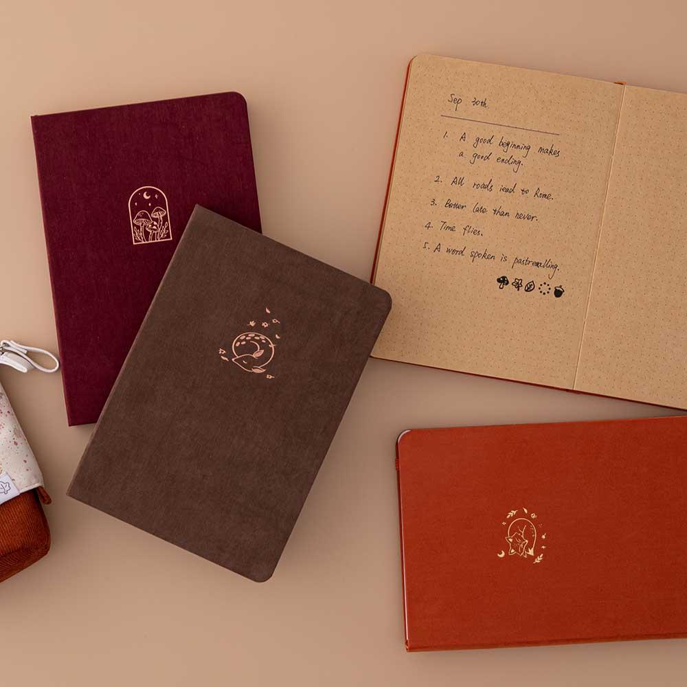 Tsuki ‘Kinoko’ Kraft Paper Bullet Journal ☾ - Image 8