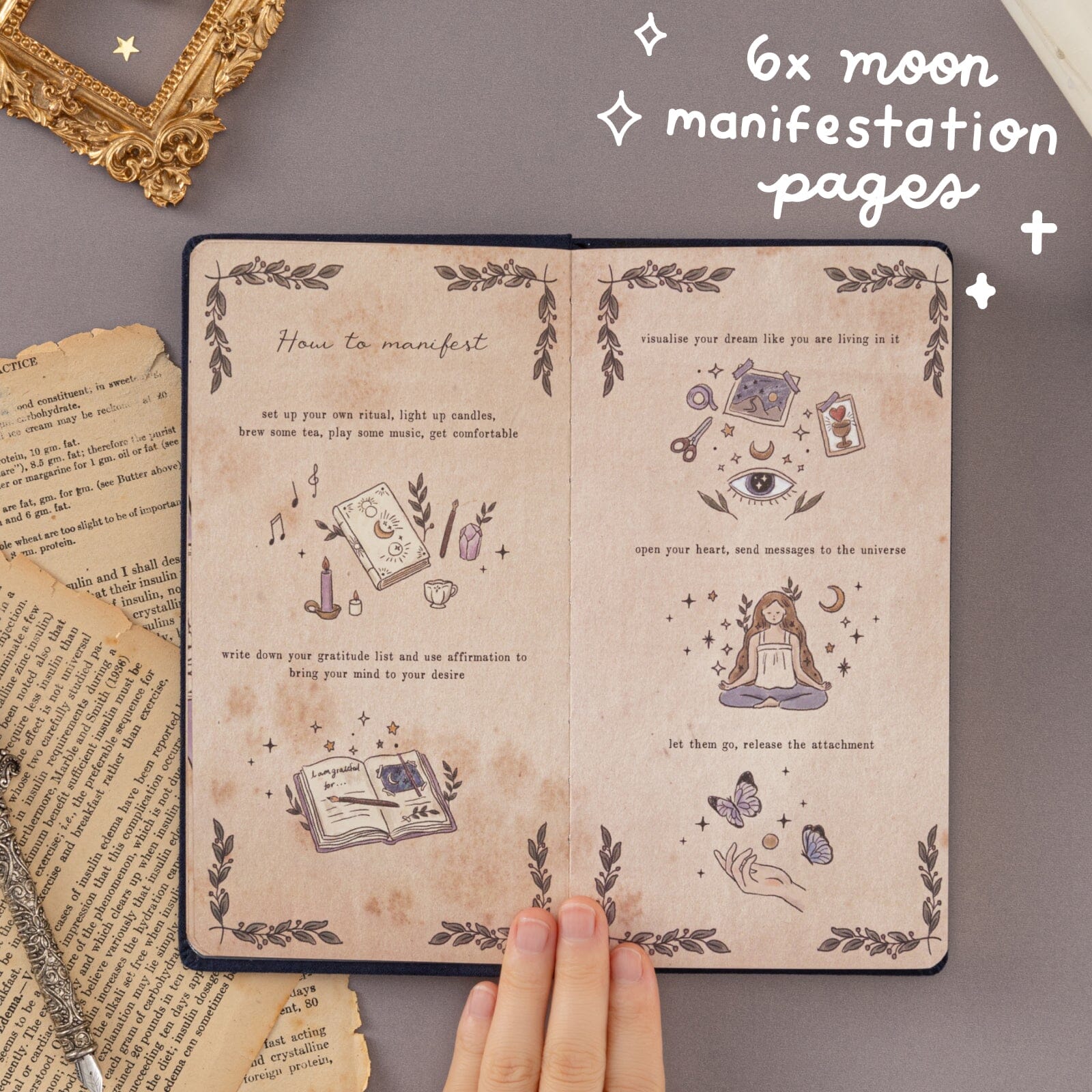Tsuki ‘La Lune’ Collector's Edition Moon Planner Travel Notebook ☾ - Image 3