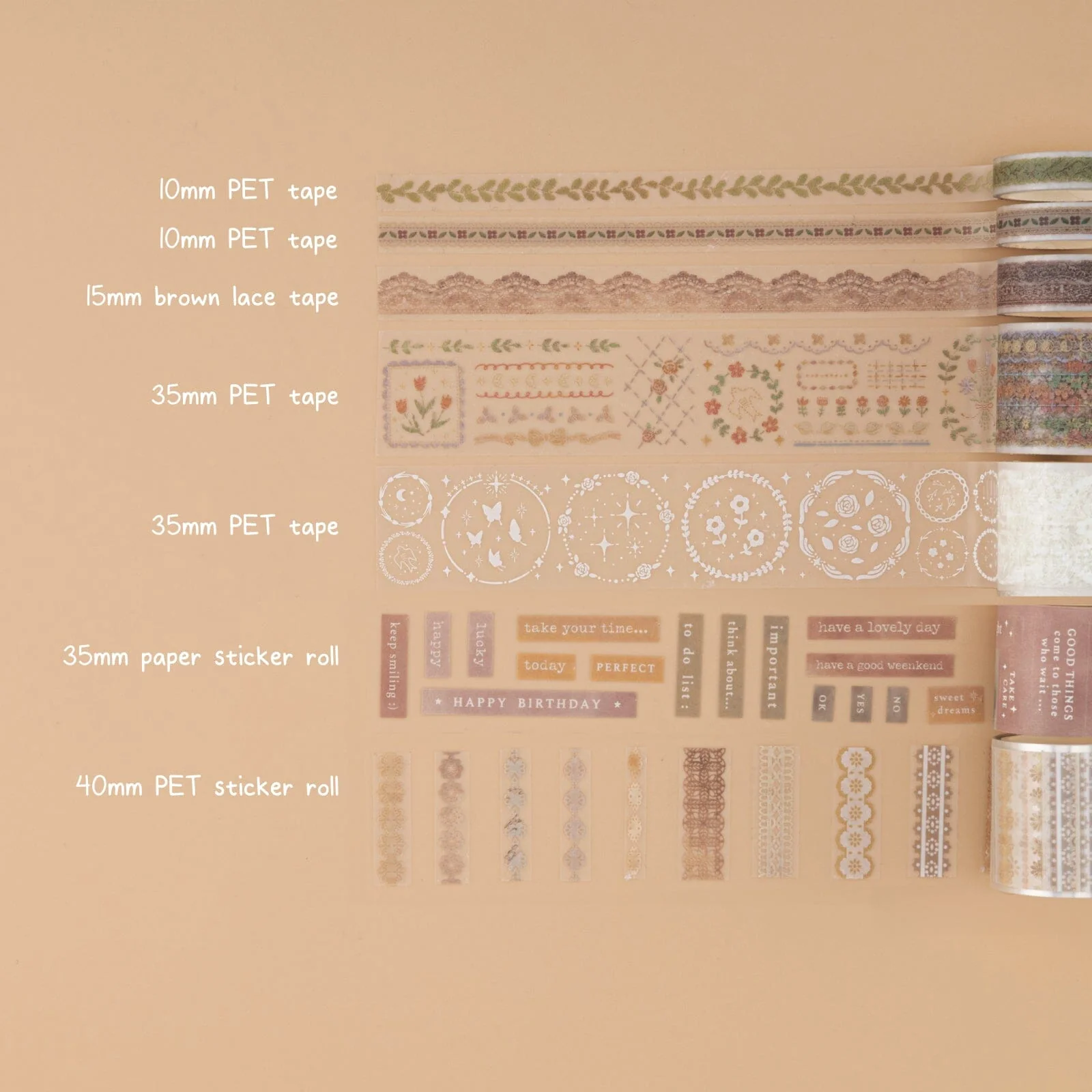 Tsuki ‘Lace Dreams’ Washi Tape Set ☾ - Image 2