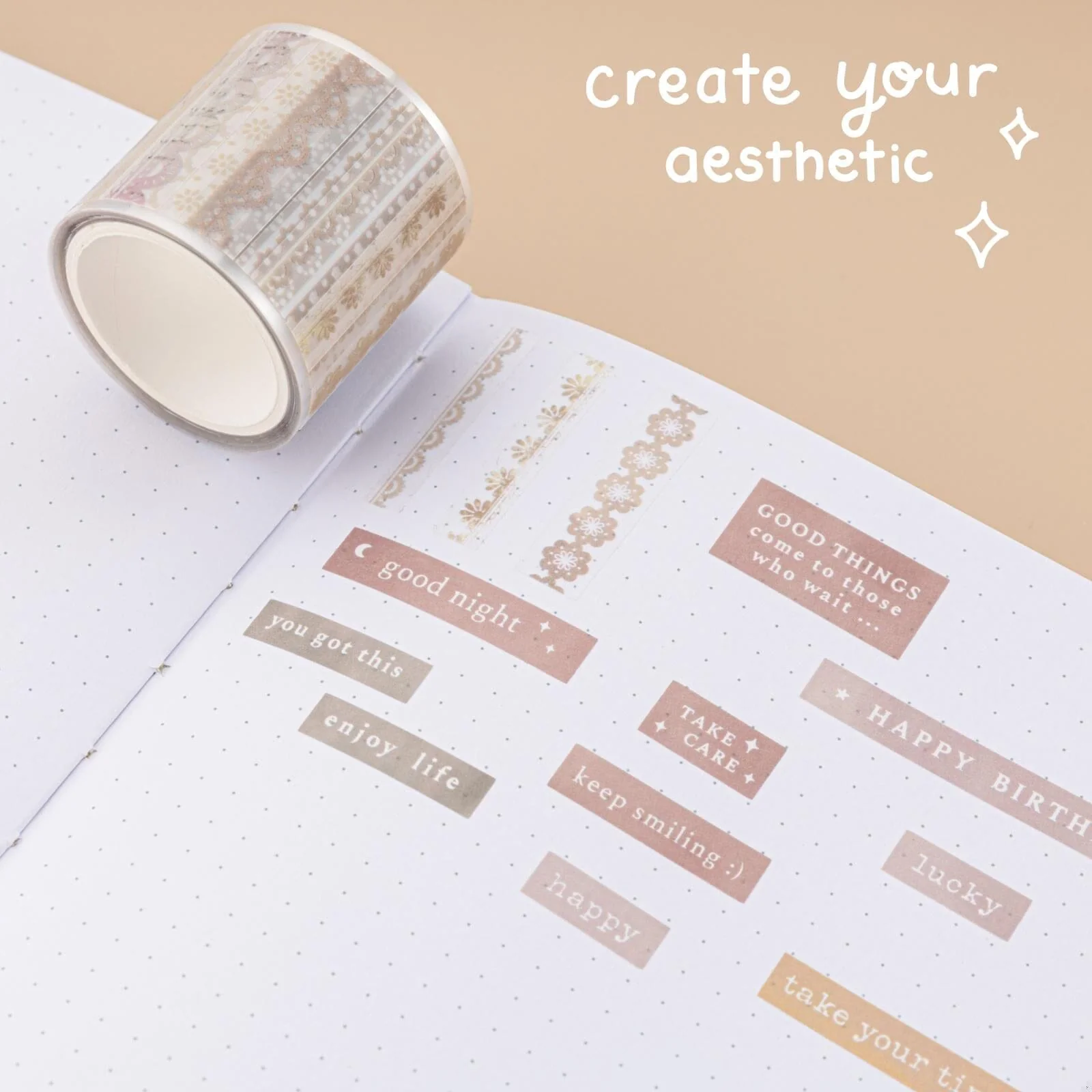 Tsuki ‘Lace Dreams’ Washi Tape Set ☾ - Image 5