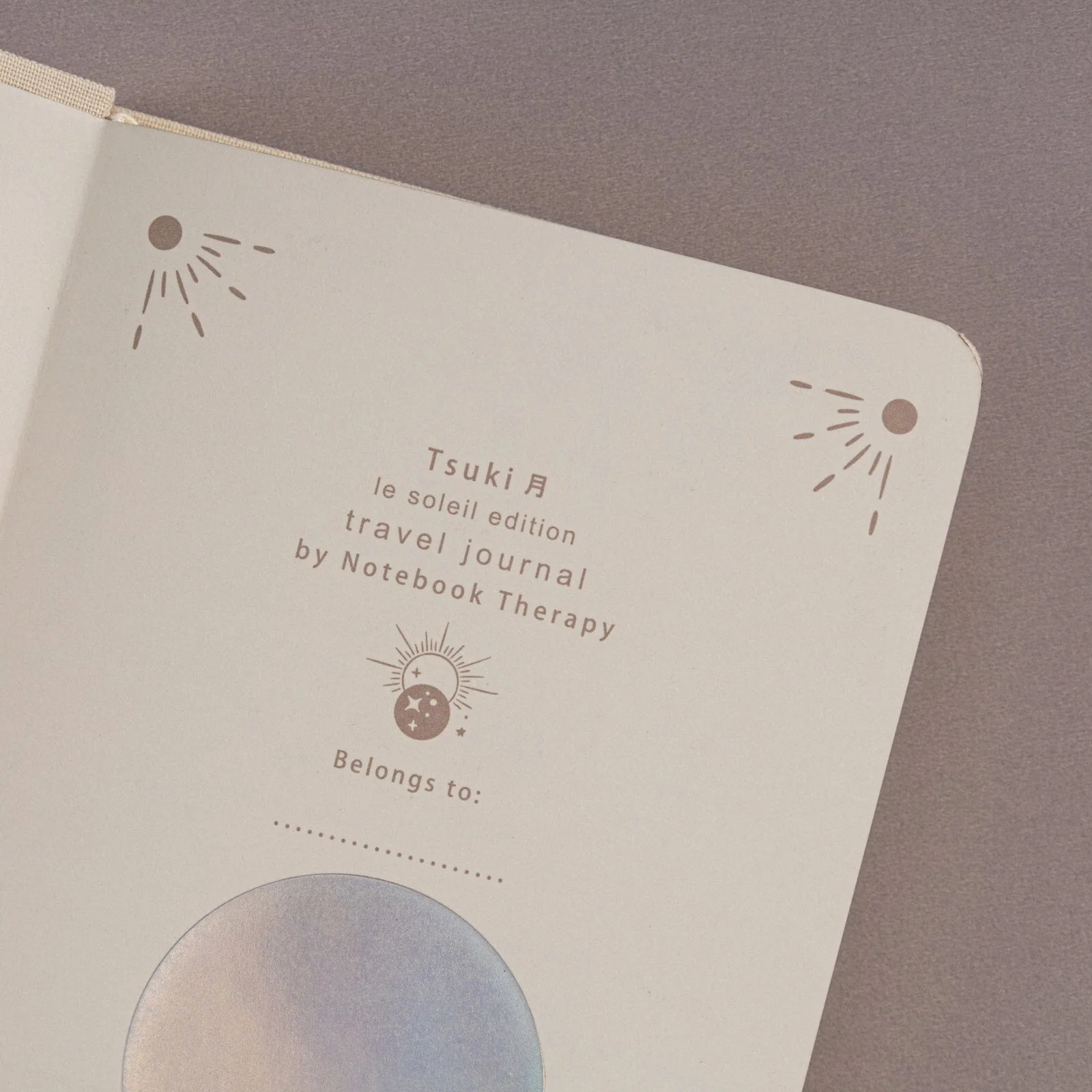 Tsuki ‘Le Soleil’ Collector's Edition Moon Planner Travel Notebook ☾ - Image 8