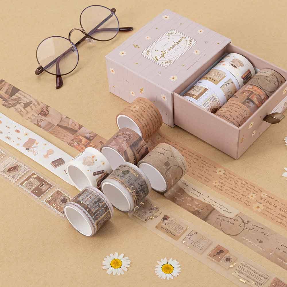Tsuki ‘Light Academia’ Washi Tape Set ☾ - Image 3