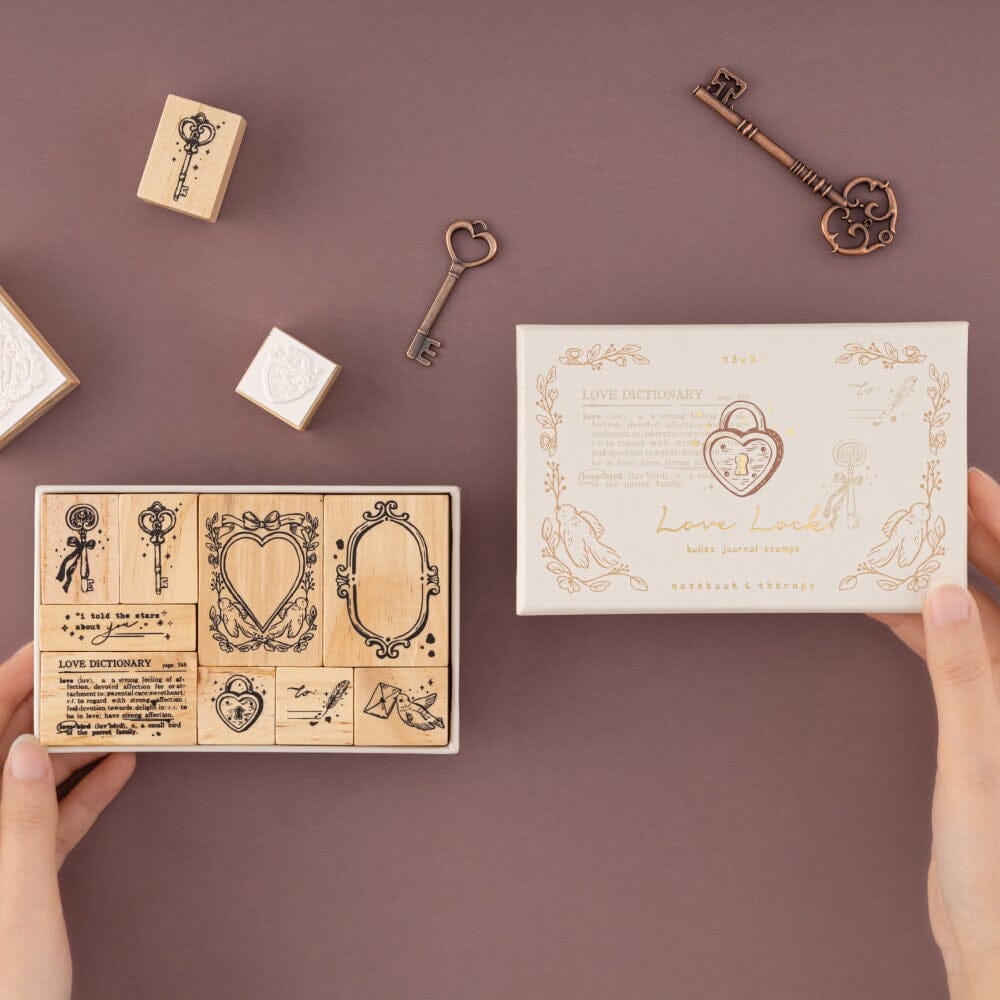 Tsuki ‘Love Lock’ Bullet Journal Stamp Set ☾ - Image 3