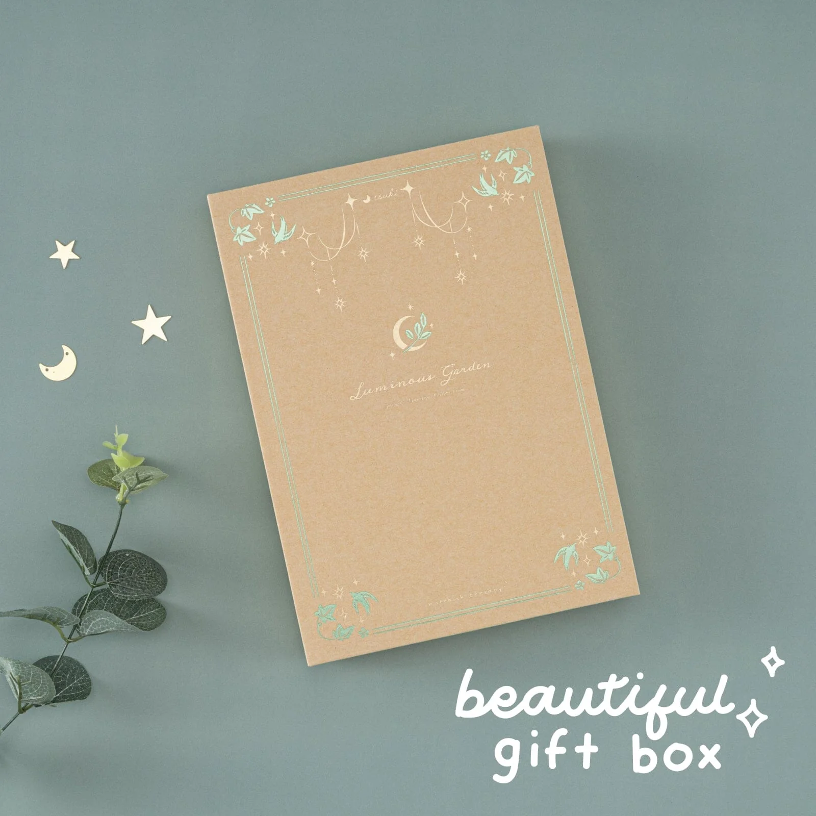 Tsuki ‘Luminous Garden’ Limited Edition Kraft Paper Bullet Journal in A5 ☾ - Image 11