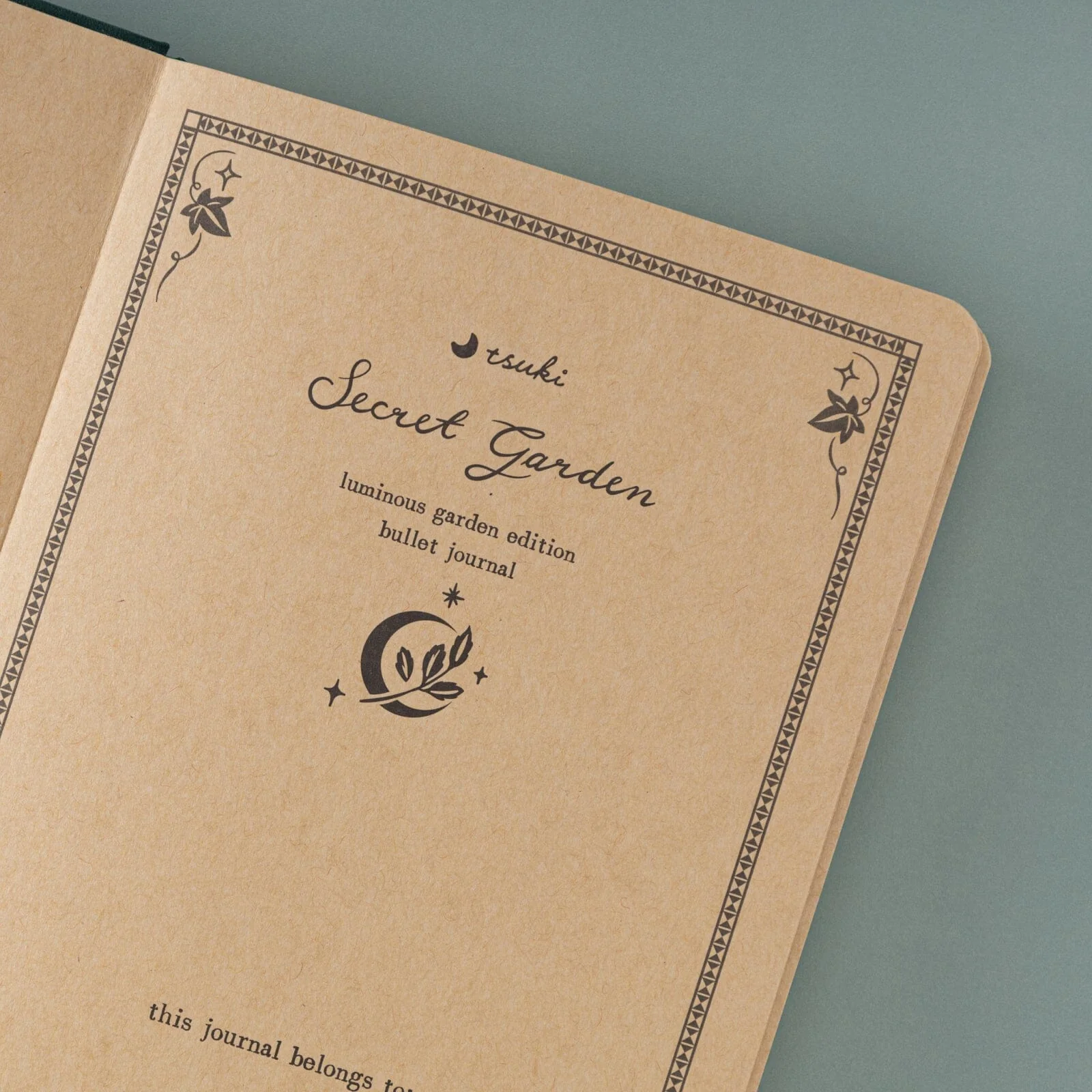 Tsuki ‘Luminous Garden’ Limited Edition Kraft Paper Bullet Journal in A5 ☾ - Image 4