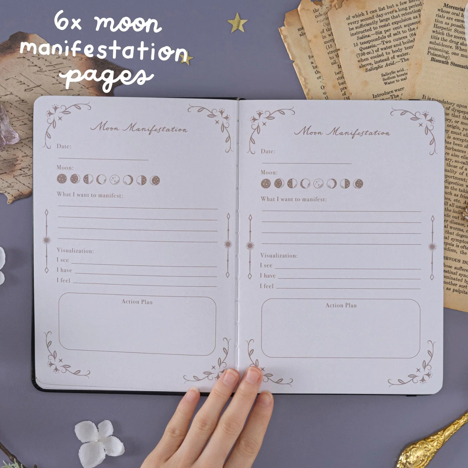 Tsuki ‘Lunar Bloom’ Collector's Edition 2026 Moon Planner Bullet Journal ☾ - Image 4
