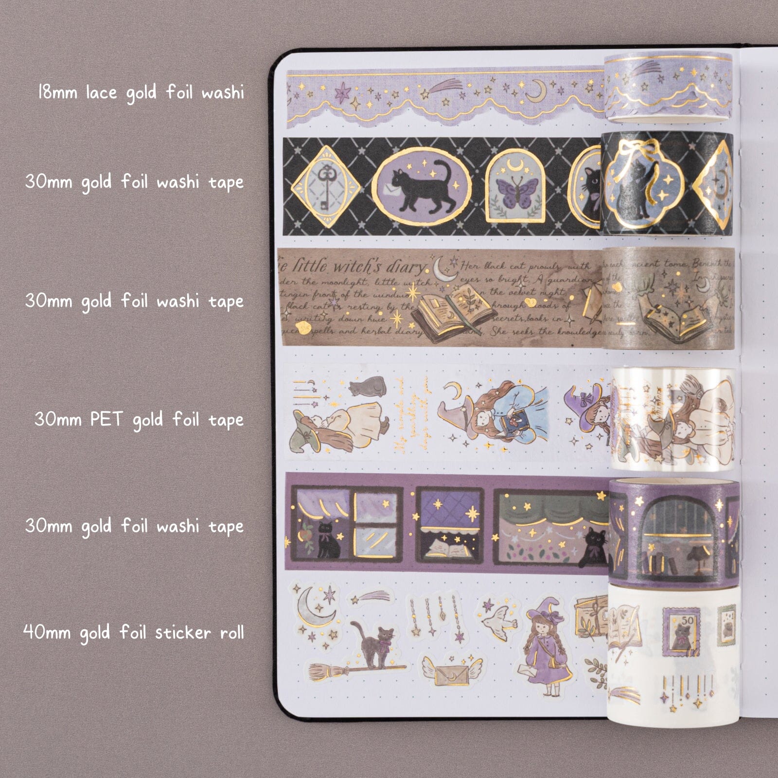 Tsuki ‘Lunar Delivery’ Washi Tape Set ☾ - Image 12
