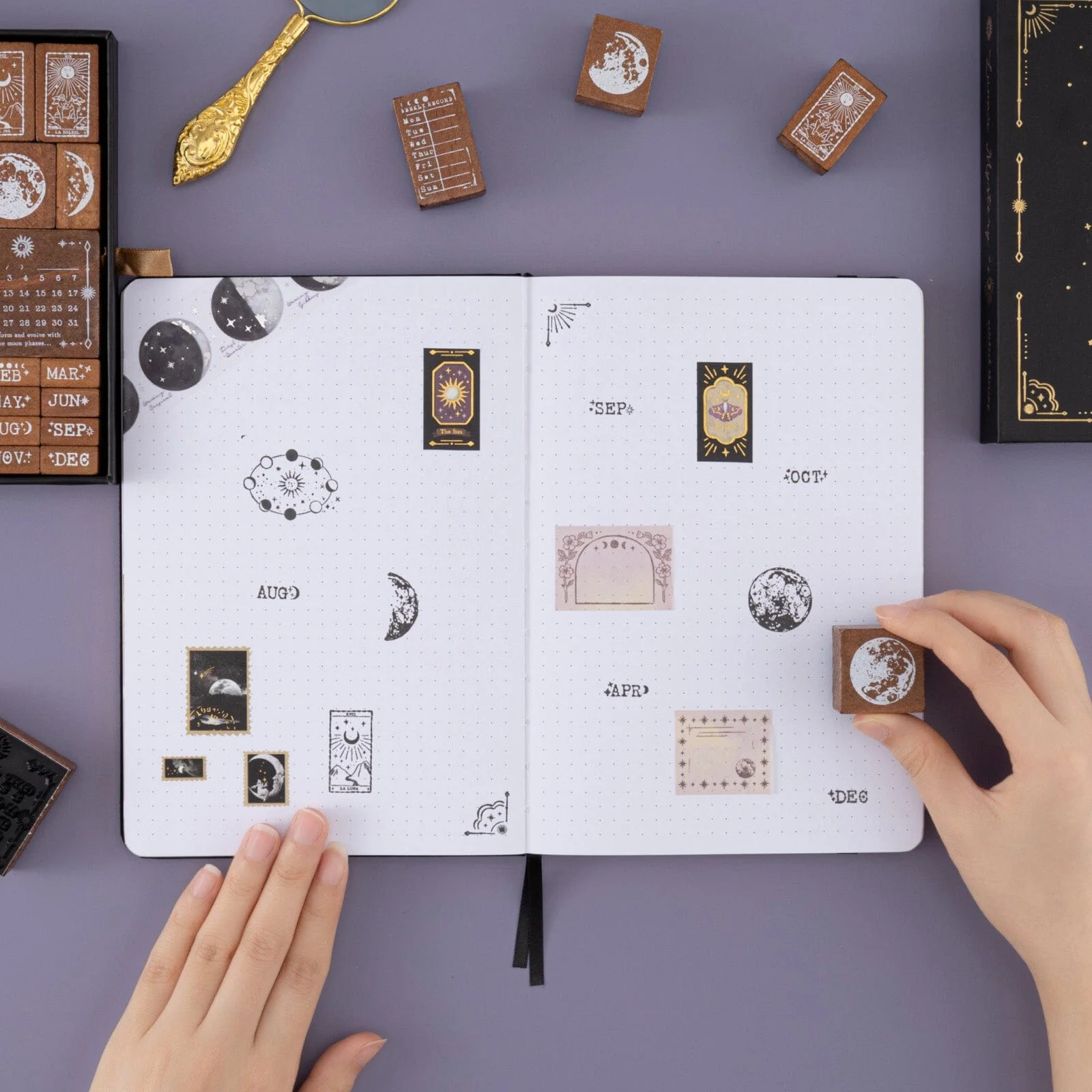 Tsuki ‘Lunar Mystery’ Bullet Journal Stamp Set ☾ - Image 13