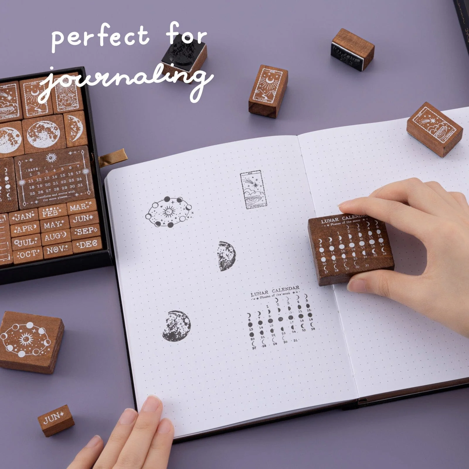 Tsuki ‘Lunar Mystery’ Bullet Journal Stamp Set ☾ - Image 6