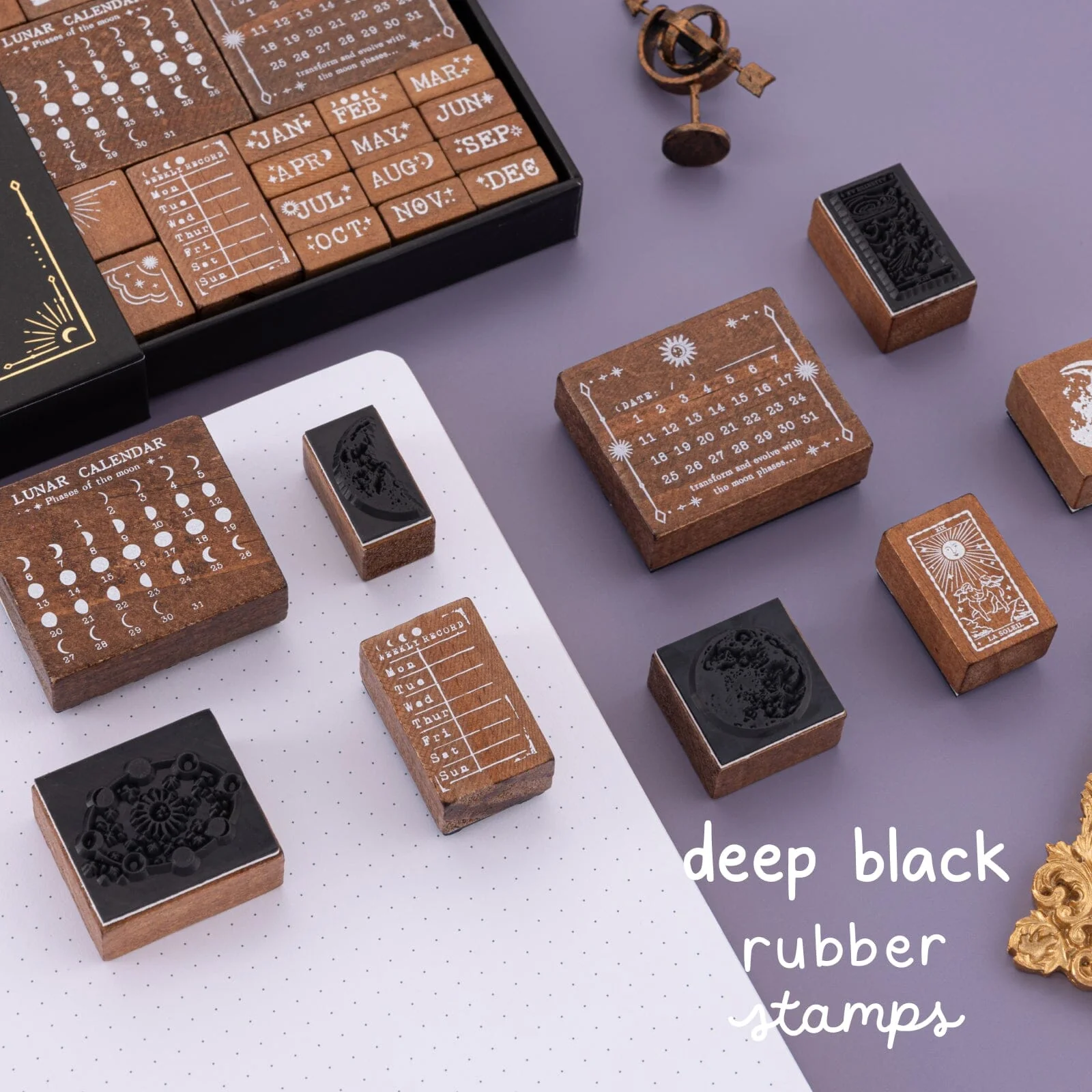 Tsuki ‘Lunar Mystery’ Bullet Journal Stamp Set ☾ - Image 7