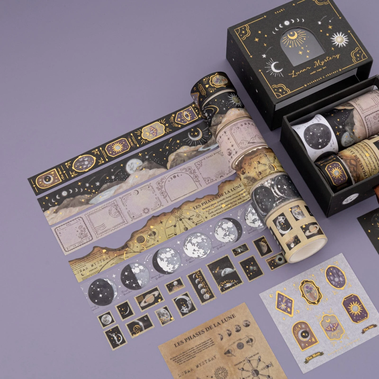 Tsuki ‘Lunar Mystery’ Washi Tape Set ☾ - Image 5