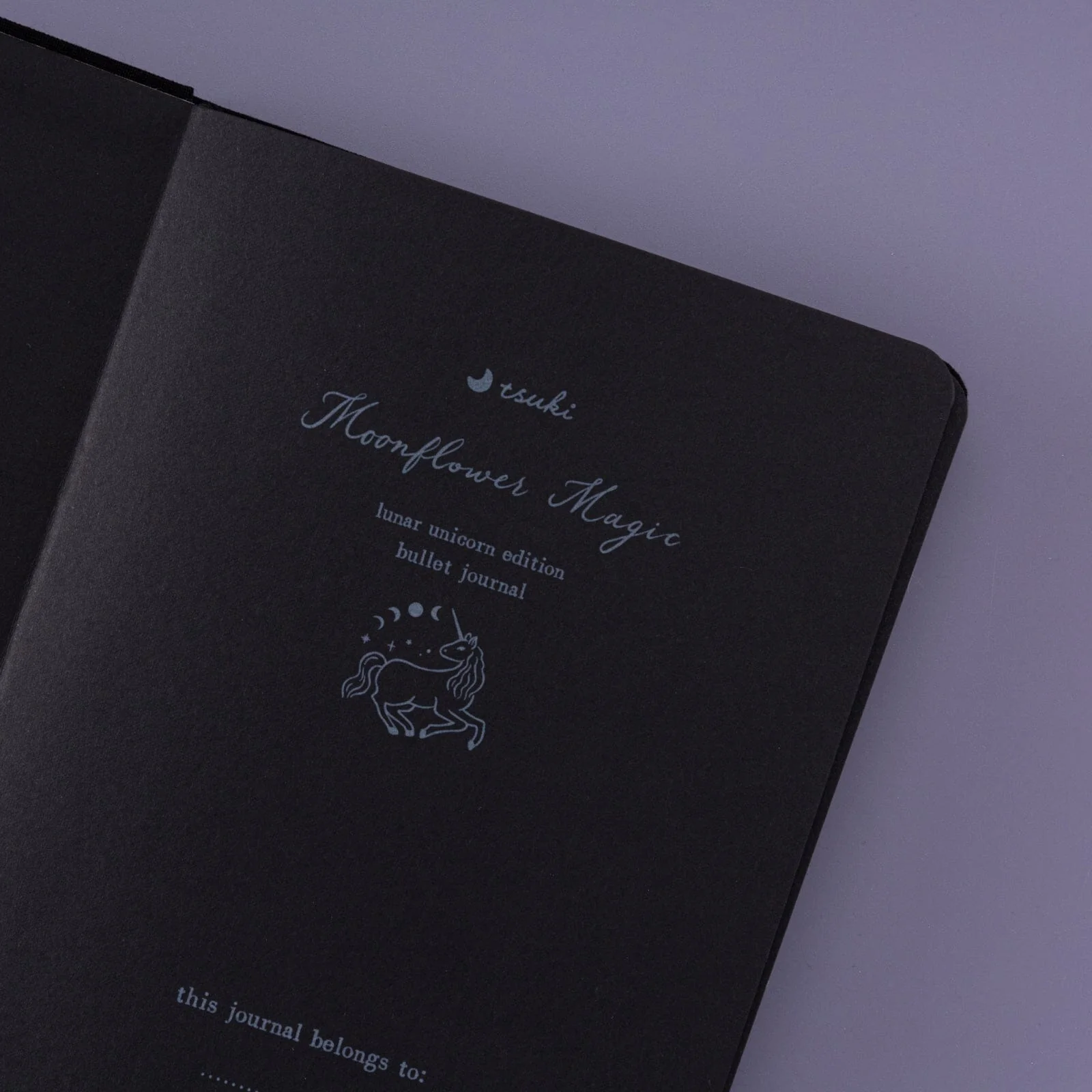 Tsuki ‘Lunar Unicorn’ Limited Edition Black Page Bullet Journal ☾ - Image 5