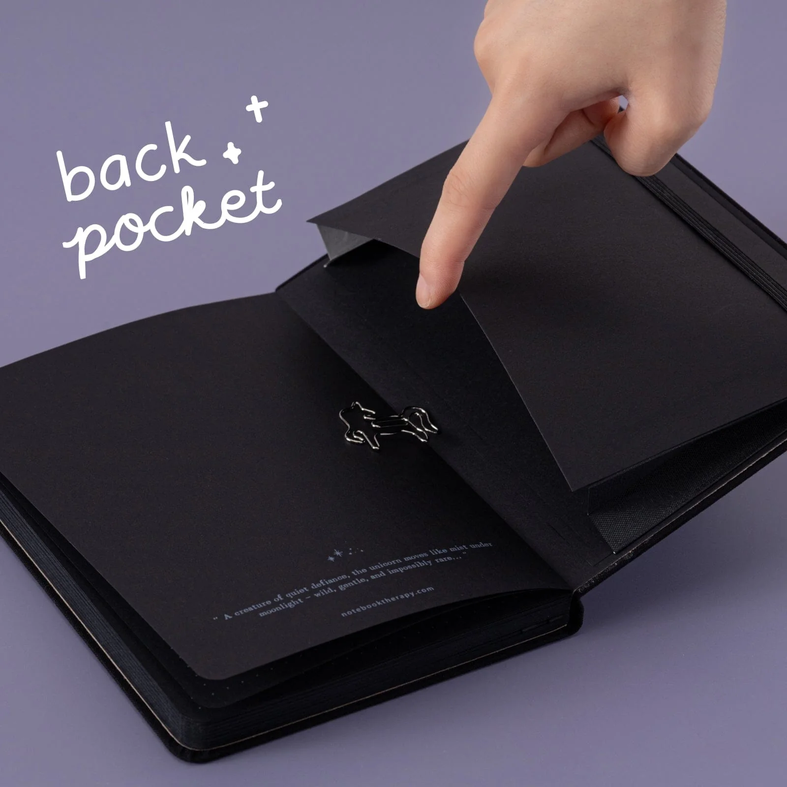Tsuki ‘Lunar Unicorn’ Limited Edition Black Page Bullet Journal ☾ - Image 7