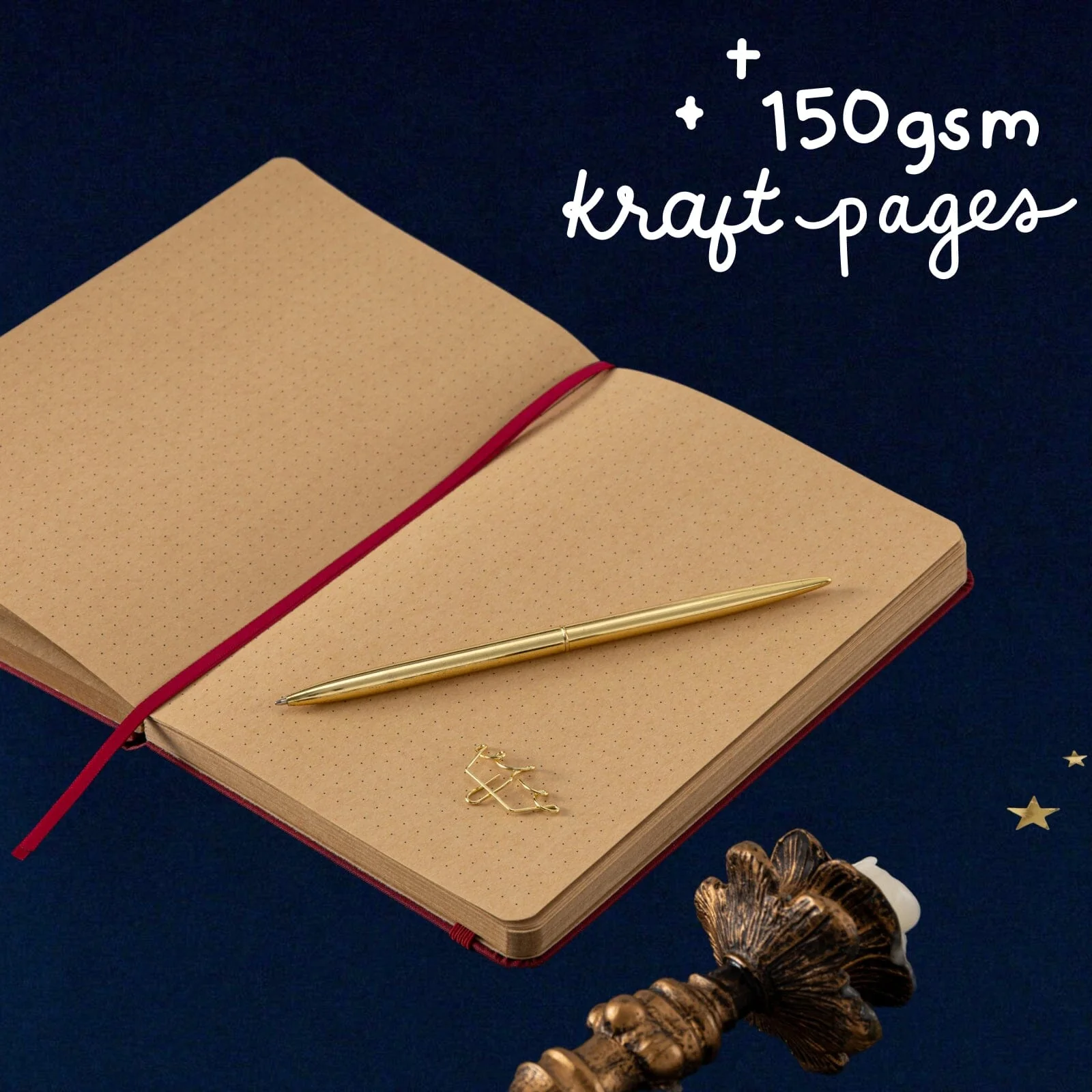 Tsuki ‘Majestic Moon’ Limited Edition Kraft Paper Bullet Journal in A5 ☾ - Image 9