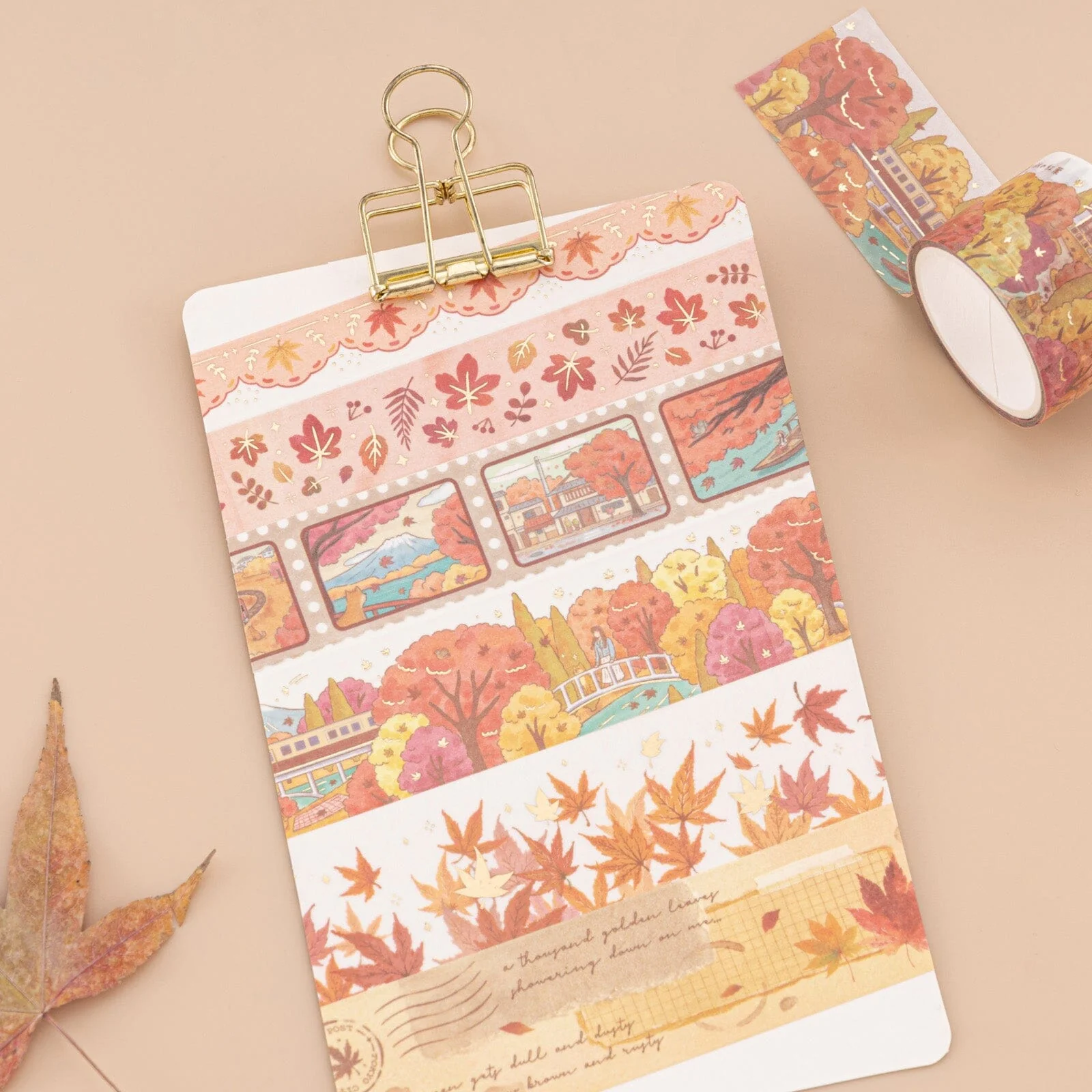 Tsuki ‘Maple Journey’ Washi Tape Set ☾ - Image 7