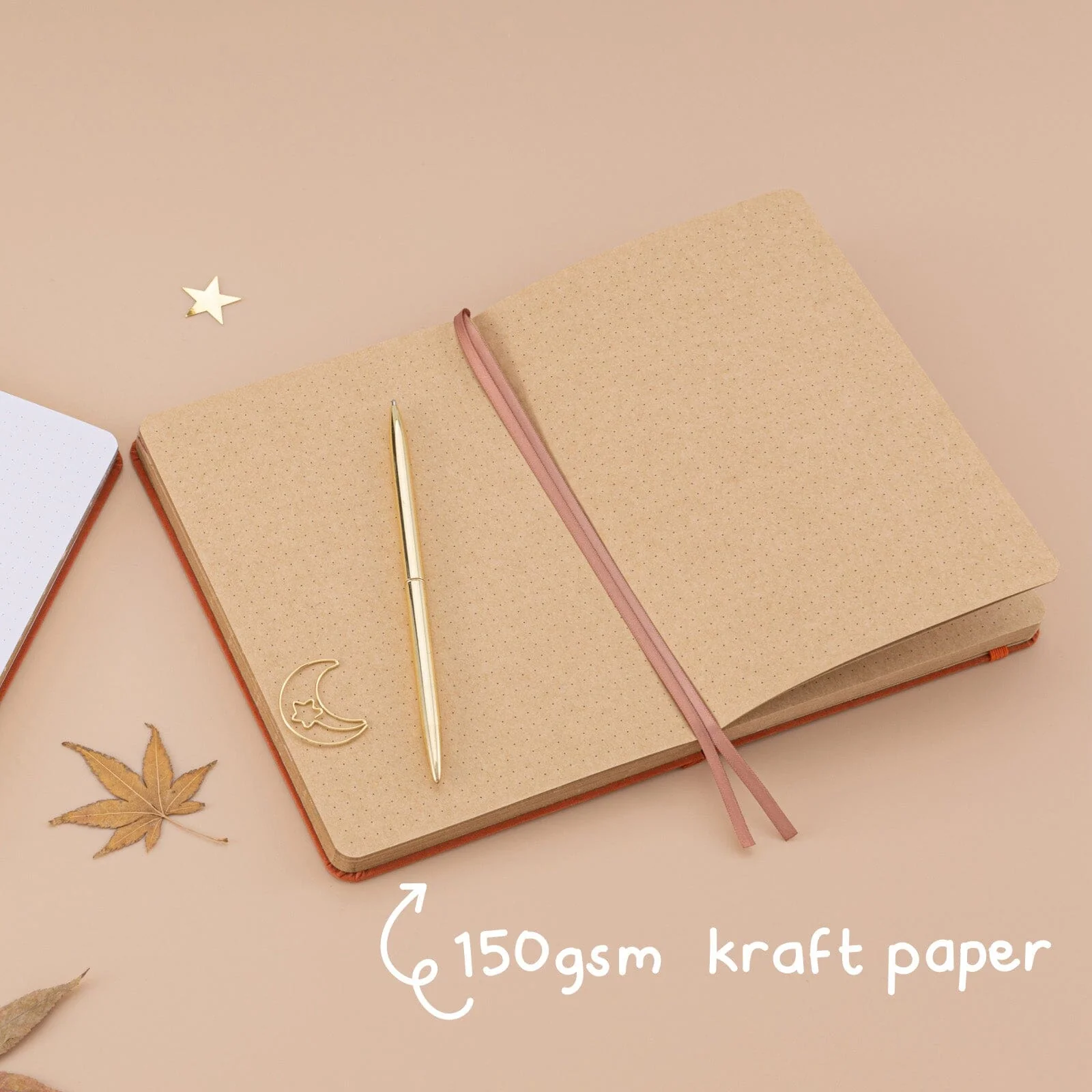 Tsuki ‘Maple Moon’ Kraft Paper Limited Edition Bullet Journal ☾ - Image 4