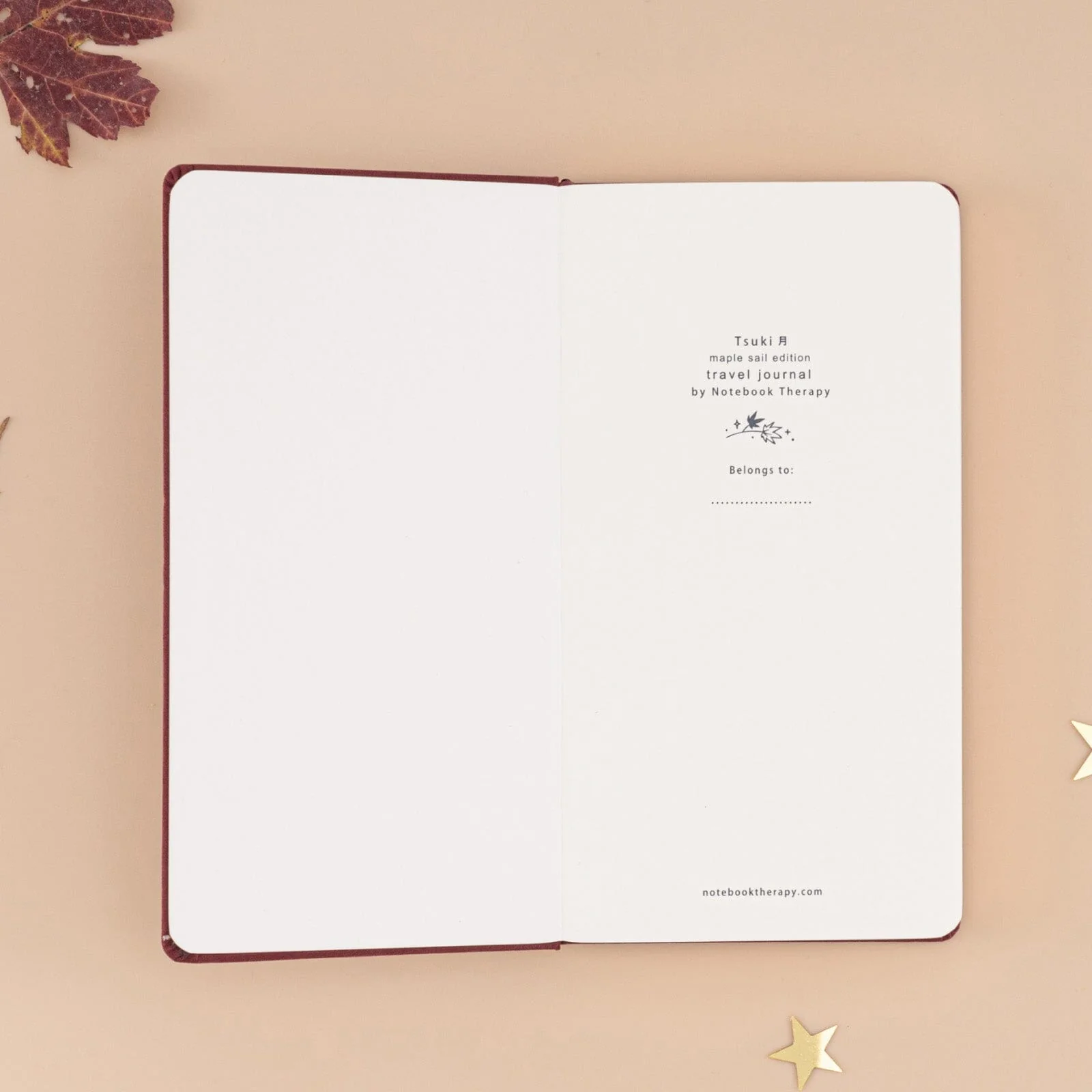 Tsuki ‘Maple Sail’ Travel Notebook ☾ - Image 5