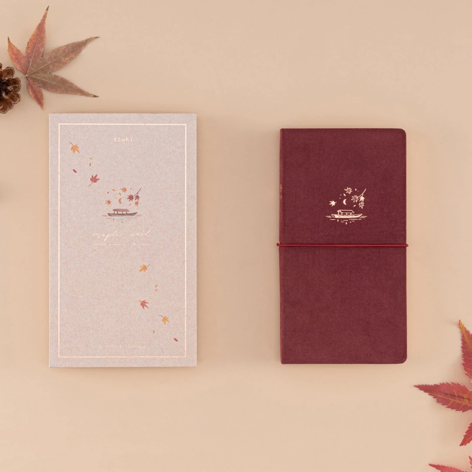 Tsuki ‘Maple Sail’ Travel Notebook ☾ - Image 6