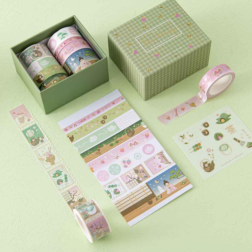 Tsuki ‘Matcha Ichigo’ Washi Tape Set ☾ - Image 6