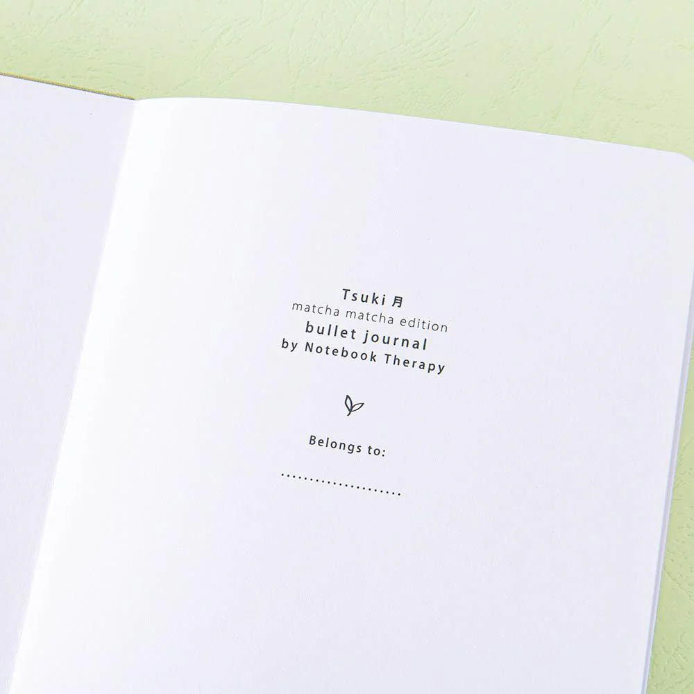 Tsuki ‘Matcha Matcha’ Limited Edition Bullet Journal ☾ - Image 3