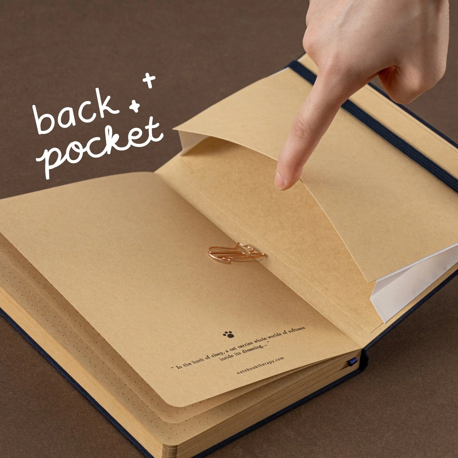 Tsuki ‘Midnight Neko Dreams’ Kraft Paper Bullet Journal ☾ - Image 11