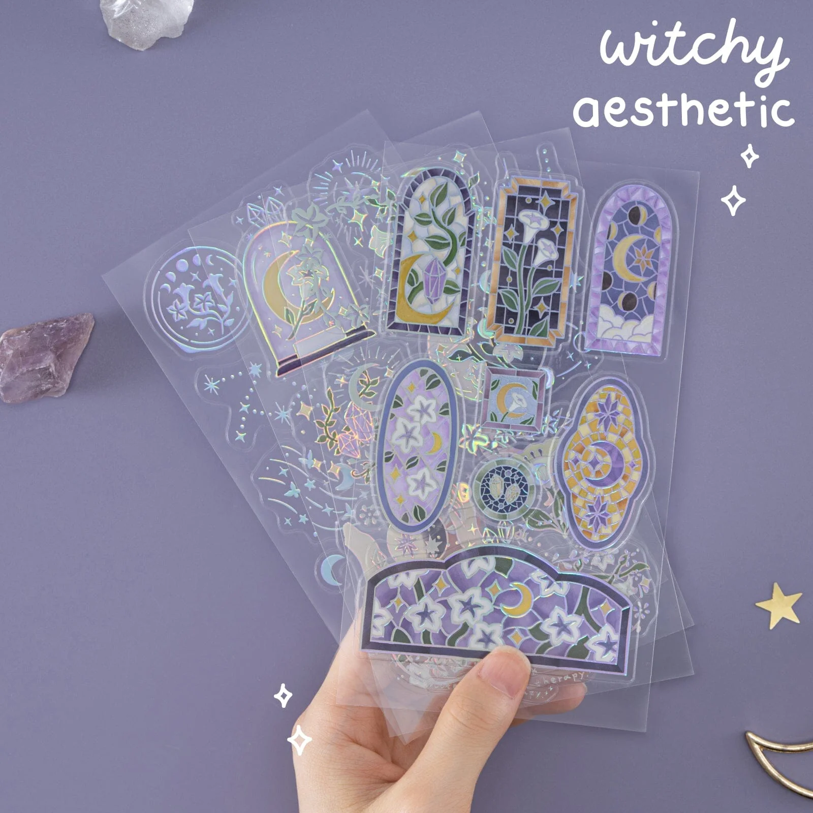 Tsuki ‘Moonflower Magic’ 3D Sticker Set ☾ - Image 5