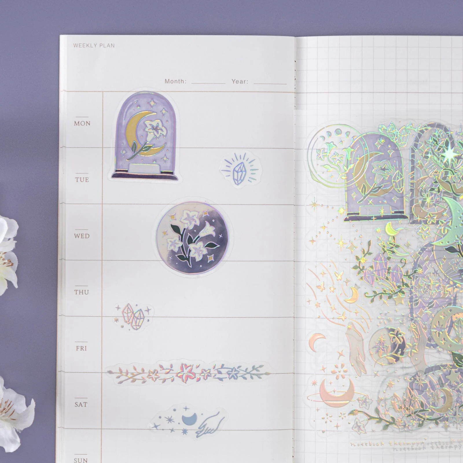 Tsuki ‘Moonflower Magic’ 3D Sticker Set ☾ - Image 6