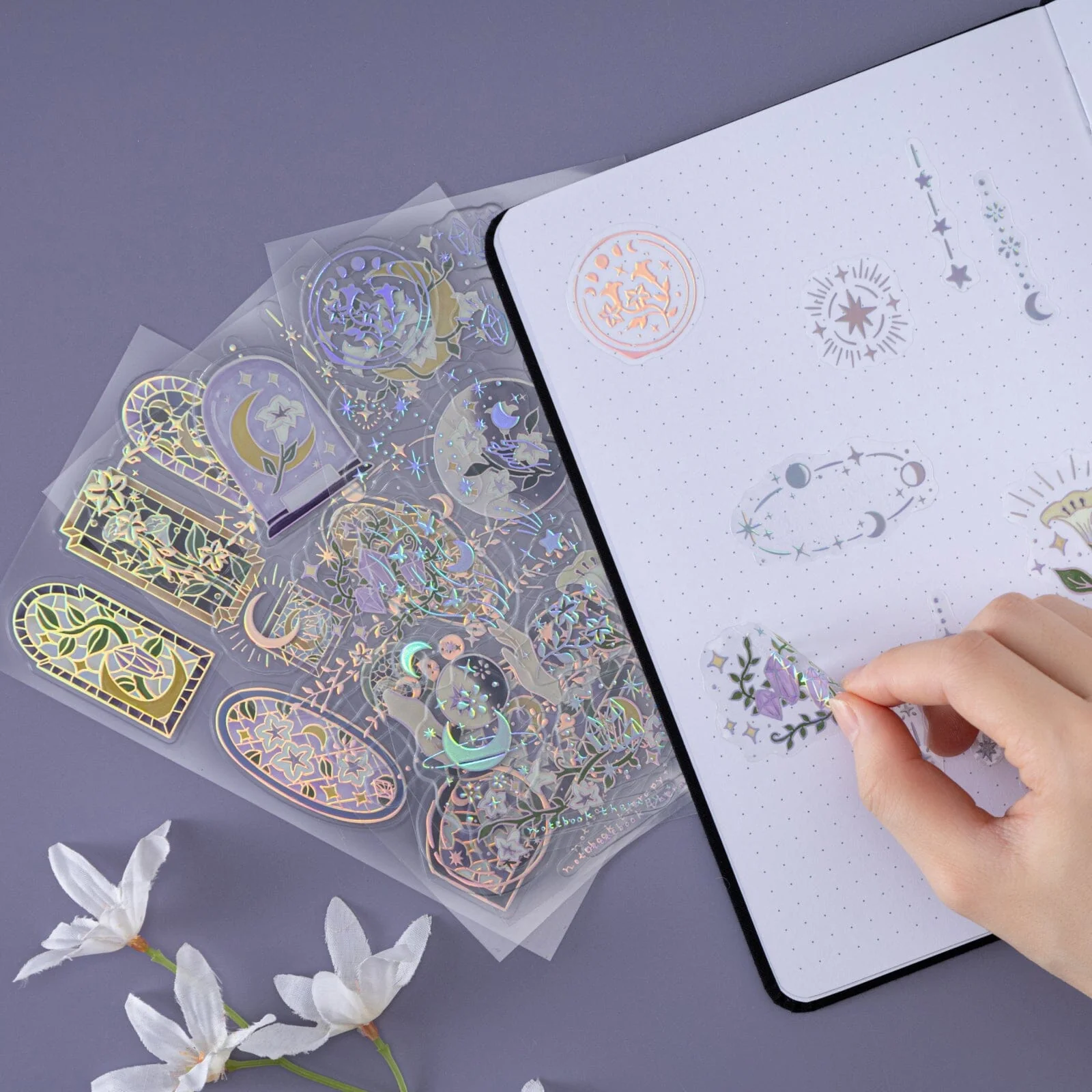 Tsuki ‘Moonflower Magic’ 3D Sticker Set ☾ - Image 8