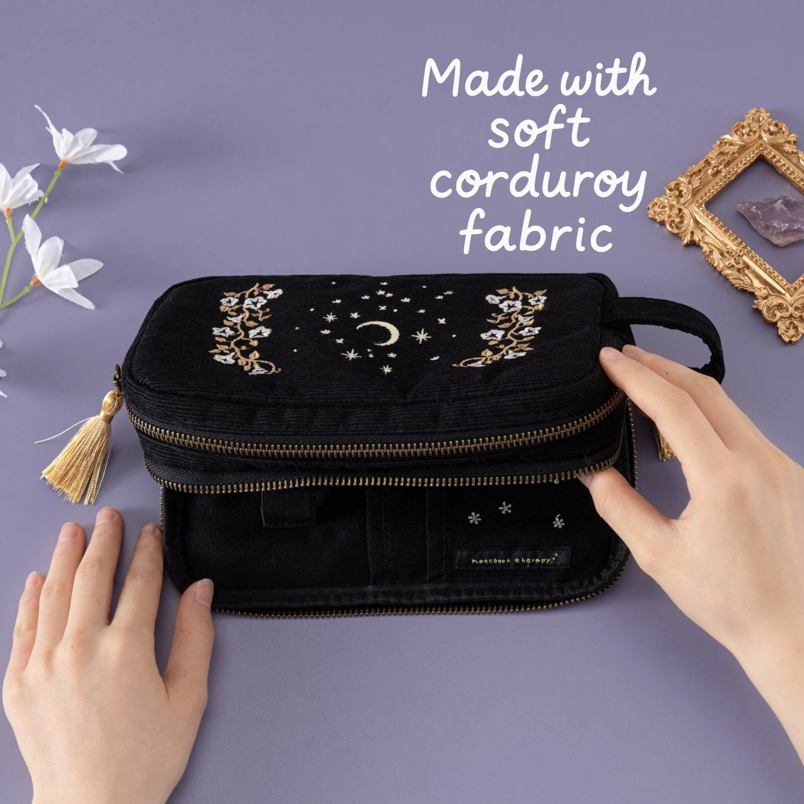 Tsuki ‘Moonflower Magic’ Travel Pen Pouch ☾ - Image 6