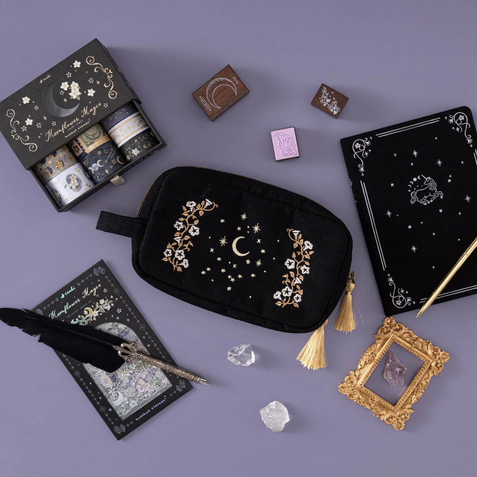 Tsuki ‘Moonflower Magic’ Travel Pen Pouch ☾ - Image 9
