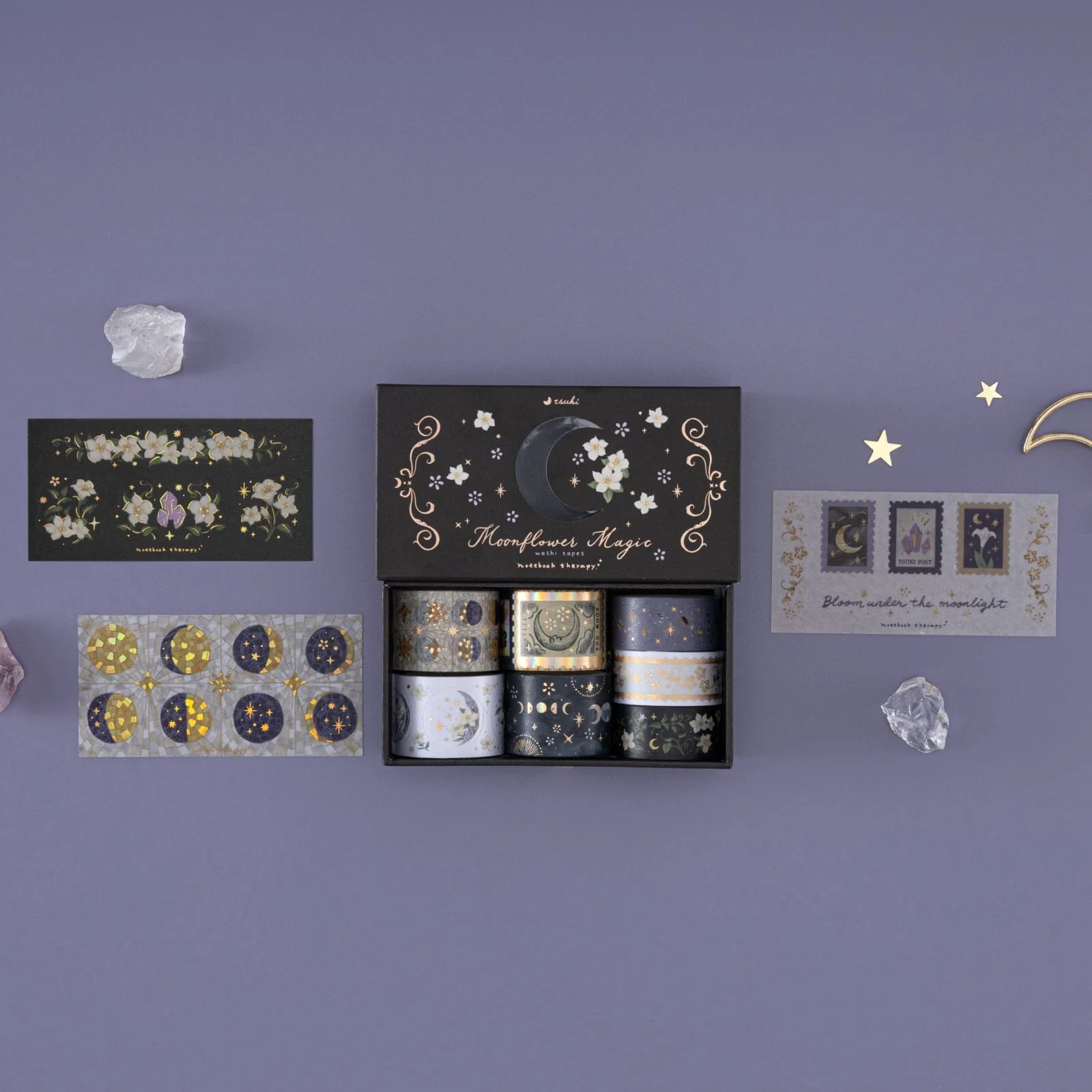 Tsuki ‘Moonflower Magic’ Washi Tape Set ☾ - Image 20