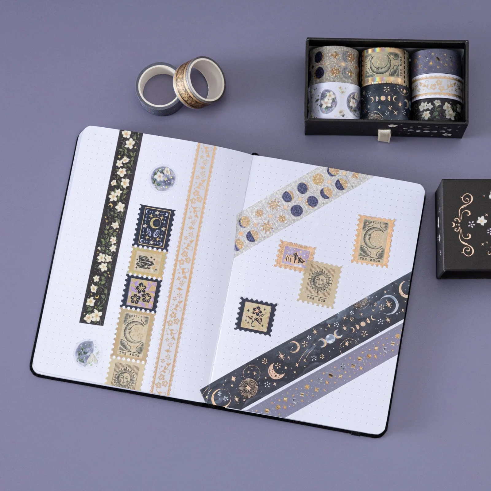 Tsuki ‘Moonflower Magic’ Washi Tape Set ☾ - Image 3