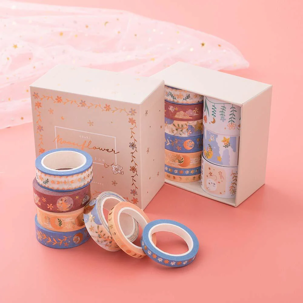 Tsuki ‘Moonflower’ Washi Tape Set ☾ - Image 8