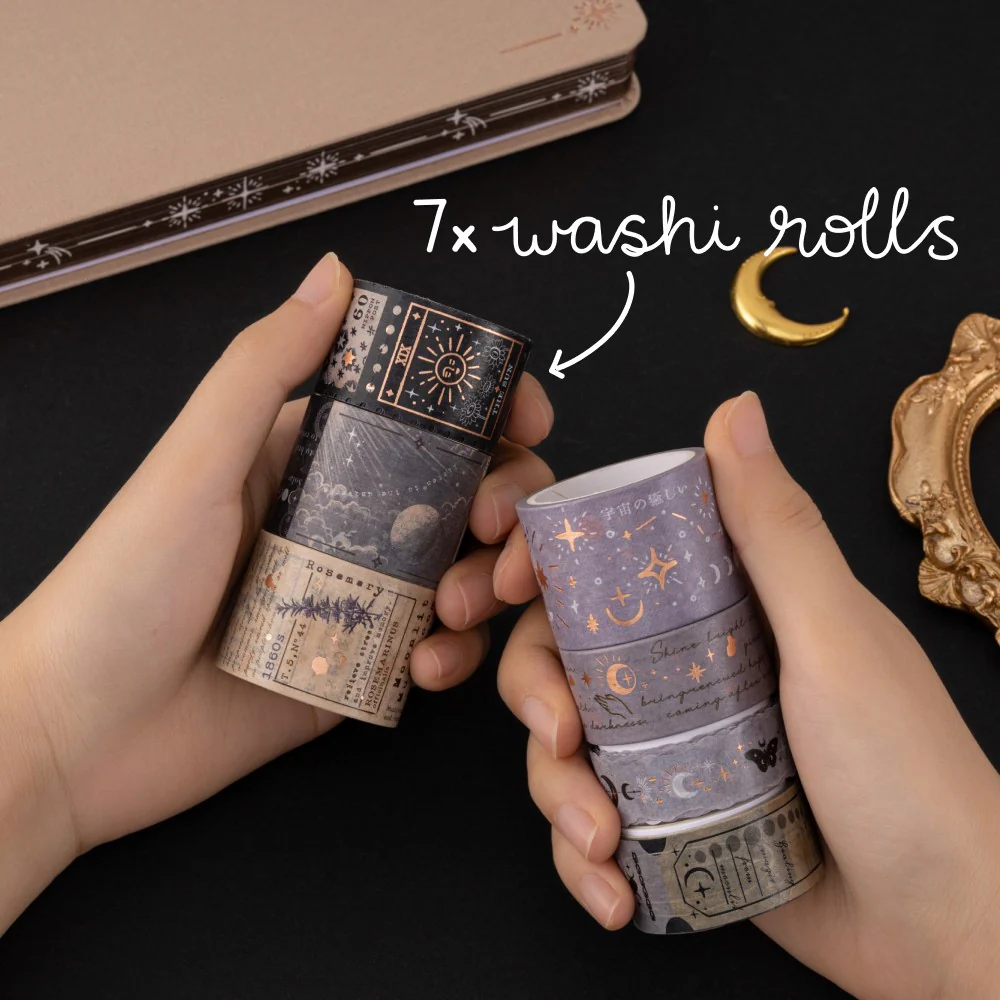 Tsuki ‘Moonlit Alchemy’ Washi Tape Set ☾ - Image 4